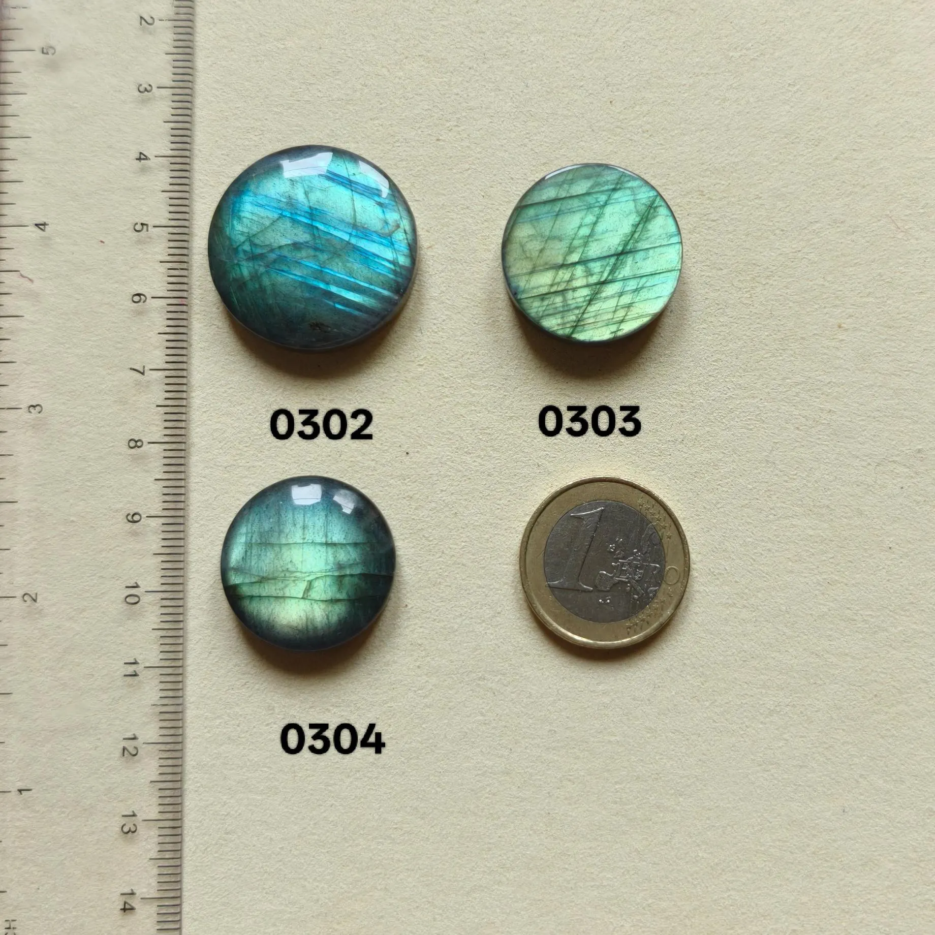Medium - Large green Labradorite cabochon