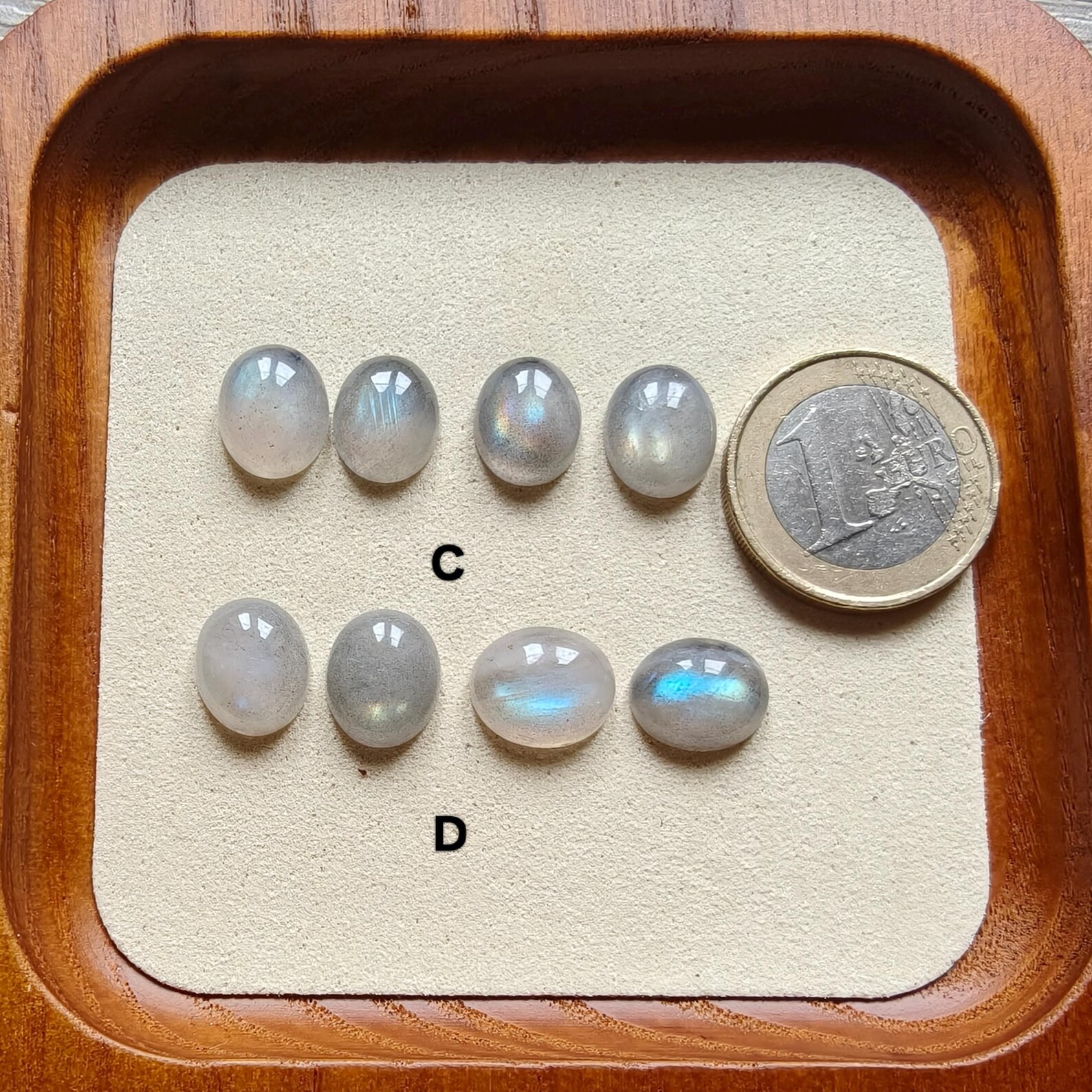 Transparent labradorite lot - 4 pieces 