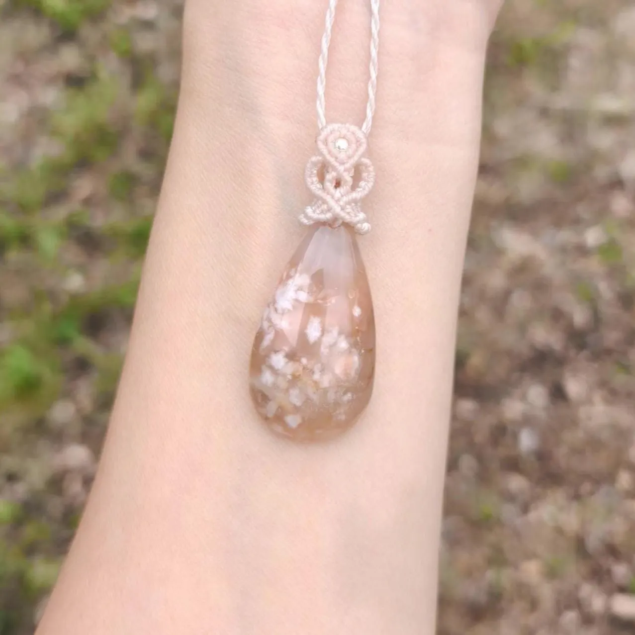 Flower agate Necklace
