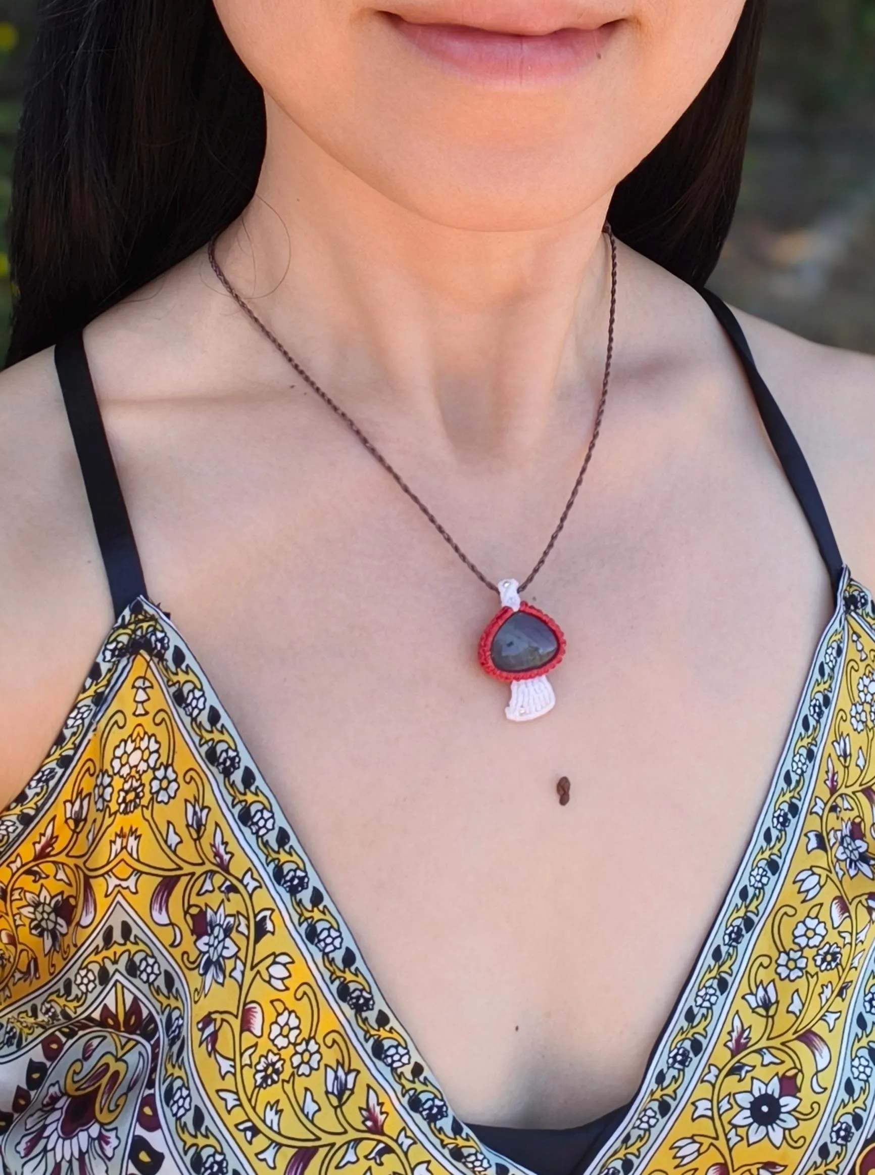 Mushroom Necklace