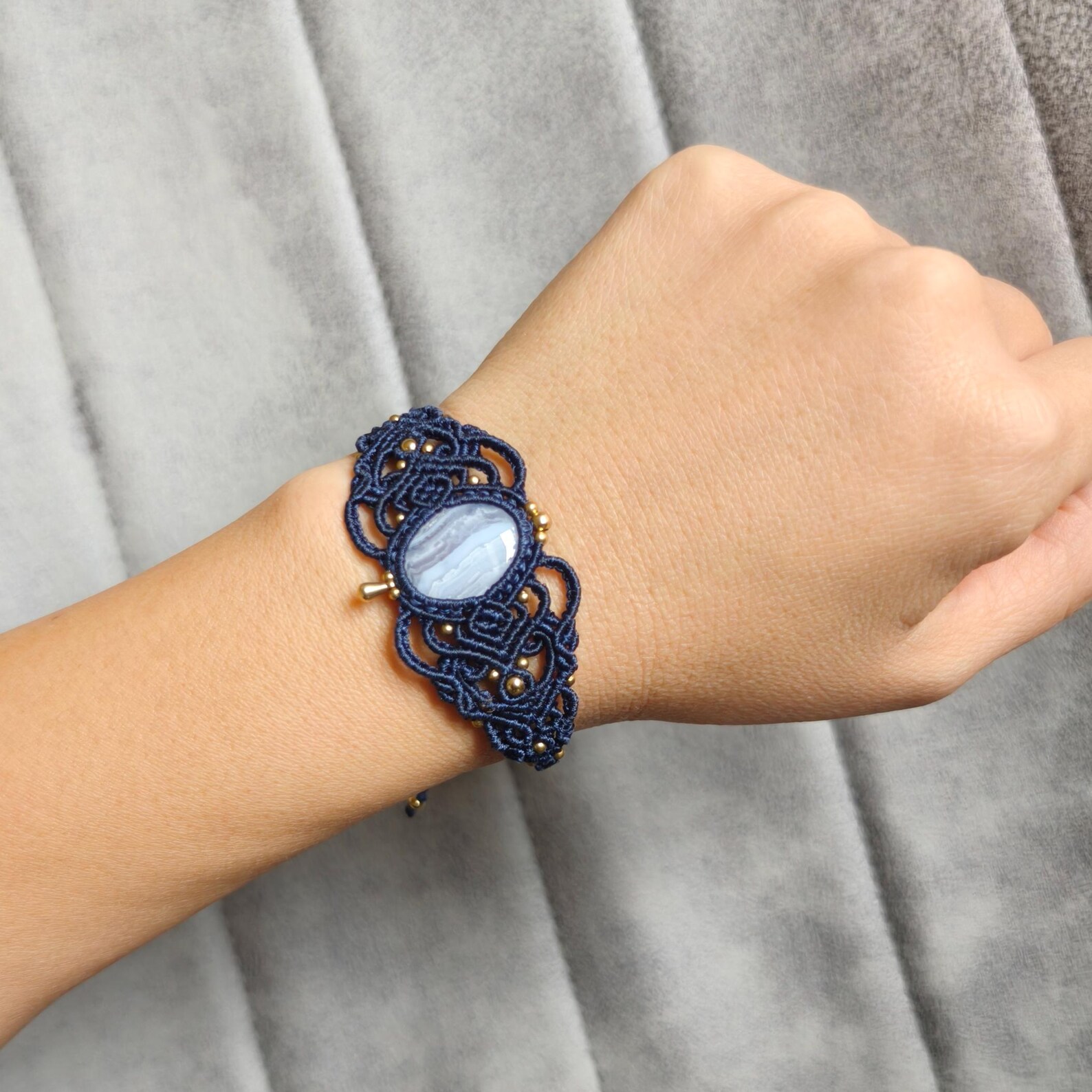 Blue Lace Agate Bracelet