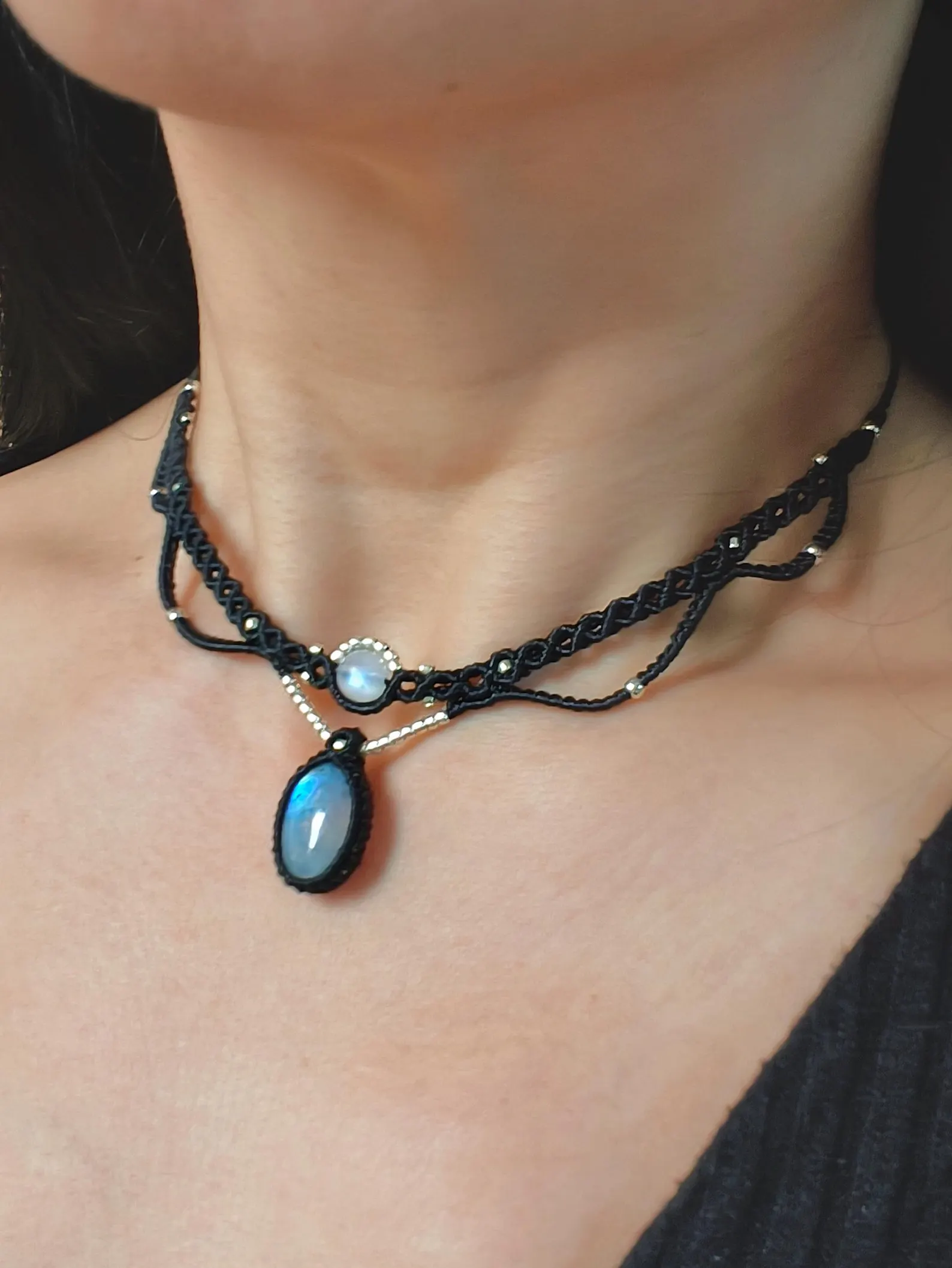 Moonstone necklace