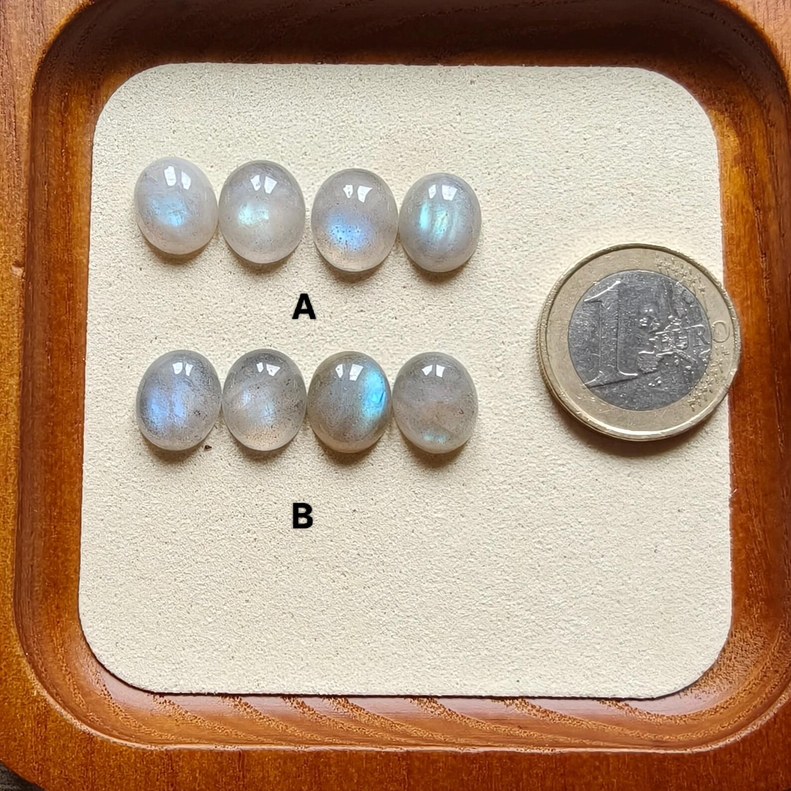 Transparent labradorite lot - 4 pieces 