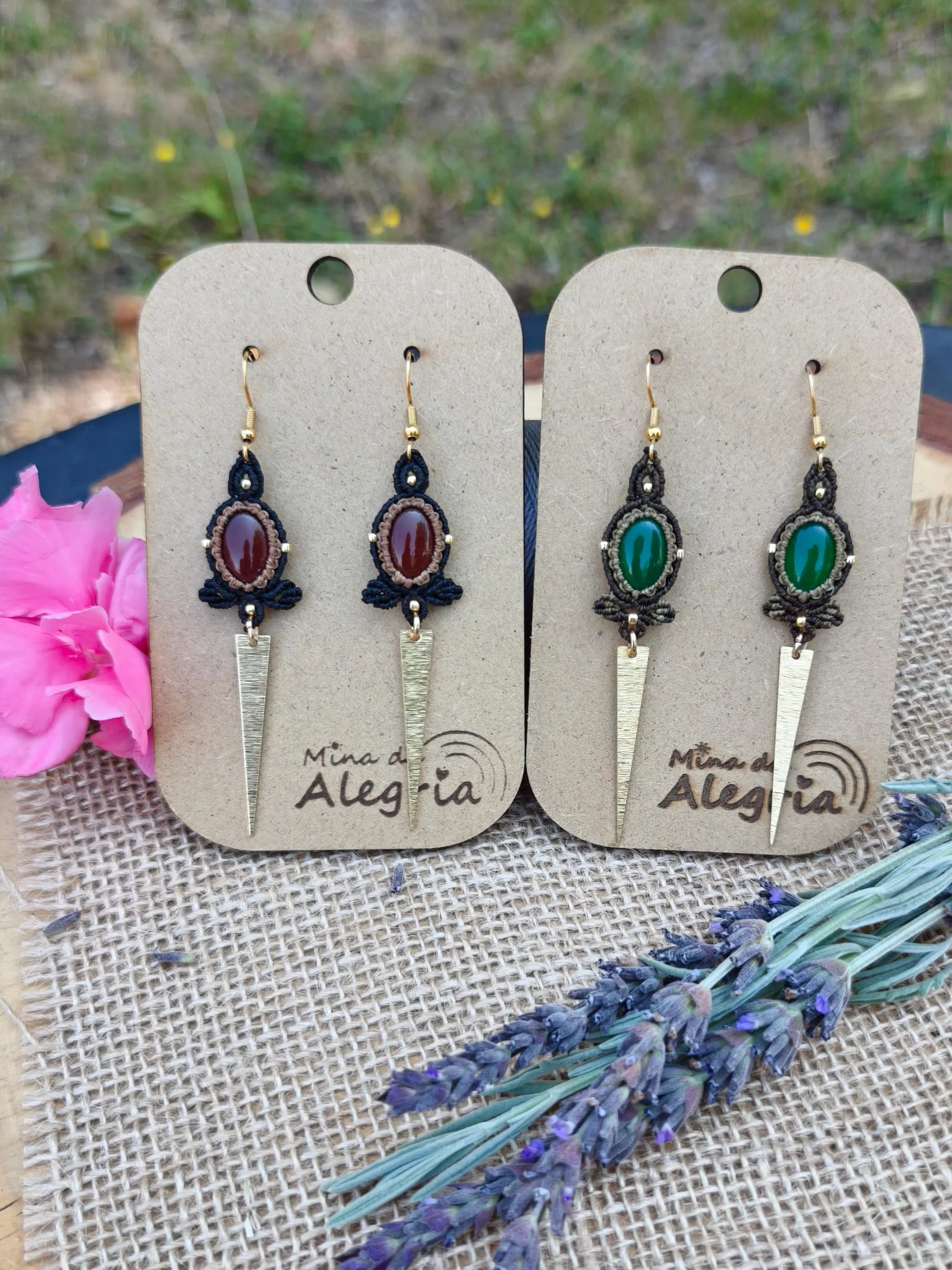 Agate Earings  - More colors 