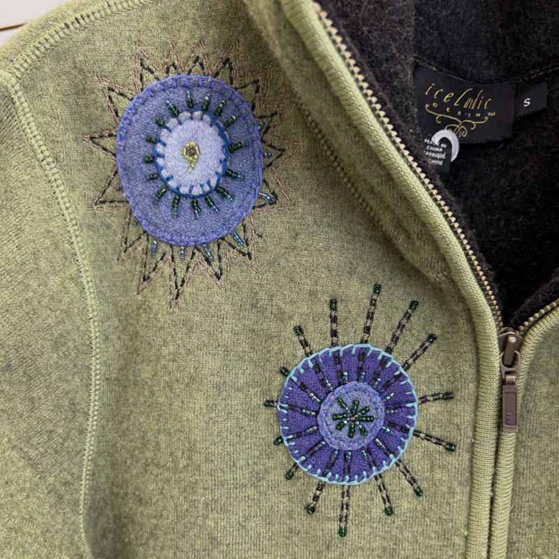 Green Wool Embroidered Jacket