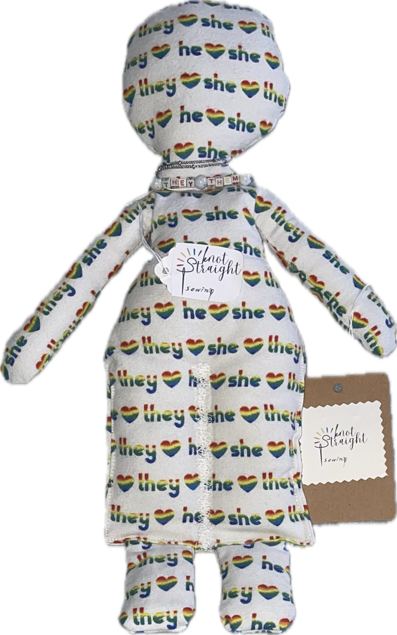 16" stuffie nonbinary Doll