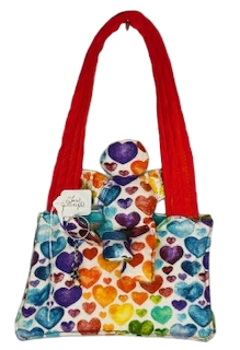 Colorful Heart Pattern Purse