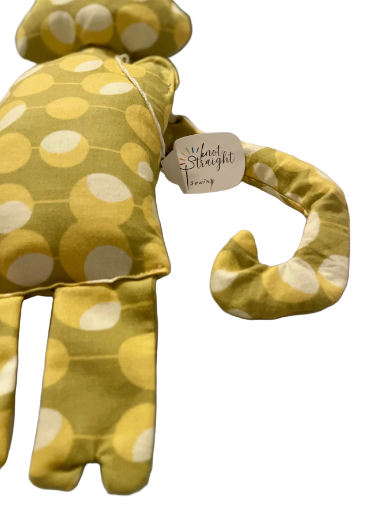 12" soft stuffed Cat featuring a sensory sound in it's tail