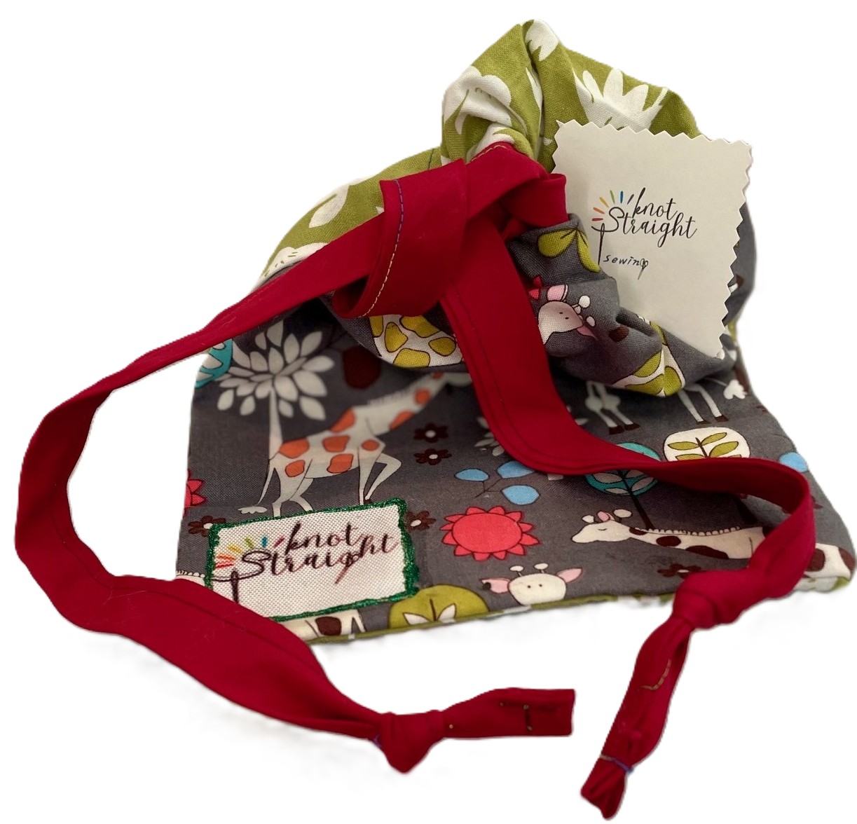 Reusable & Eco-friendly Drawstring Bag with matching mini tote