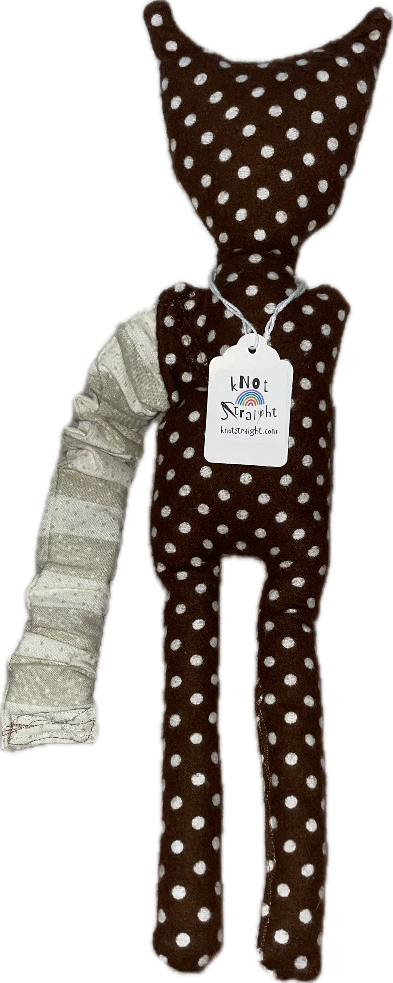 15" 2-sided Sensory Cat with stretchy tail