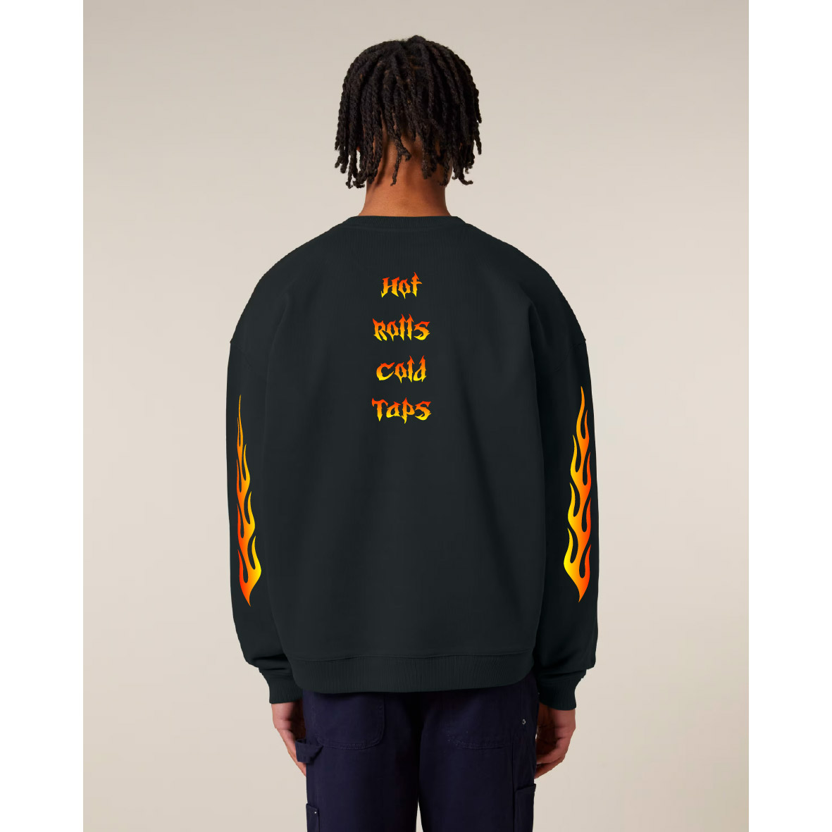 „HOT ROLLS, COLD TAPS“ oversized HOODIE