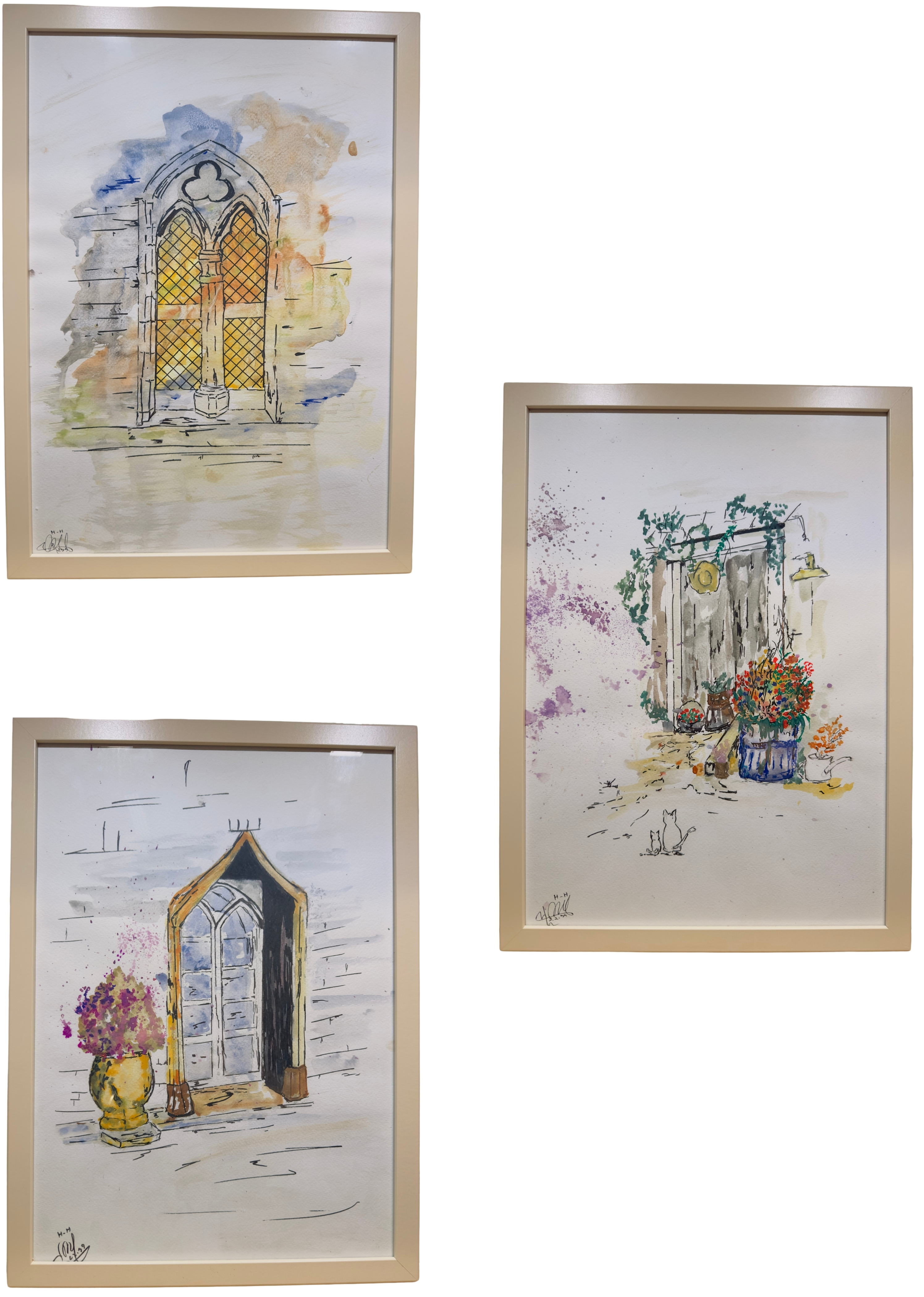 Compagnons de la cour (45cm*32cm)