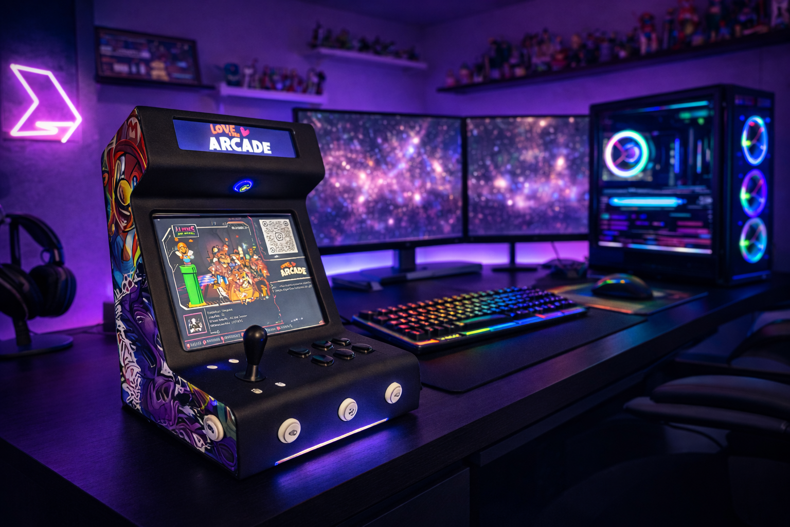 🎮 ARCADE RETRO PREMIUM – LA EXPERIENCIA GAMER EN FORMATO COMPACTO