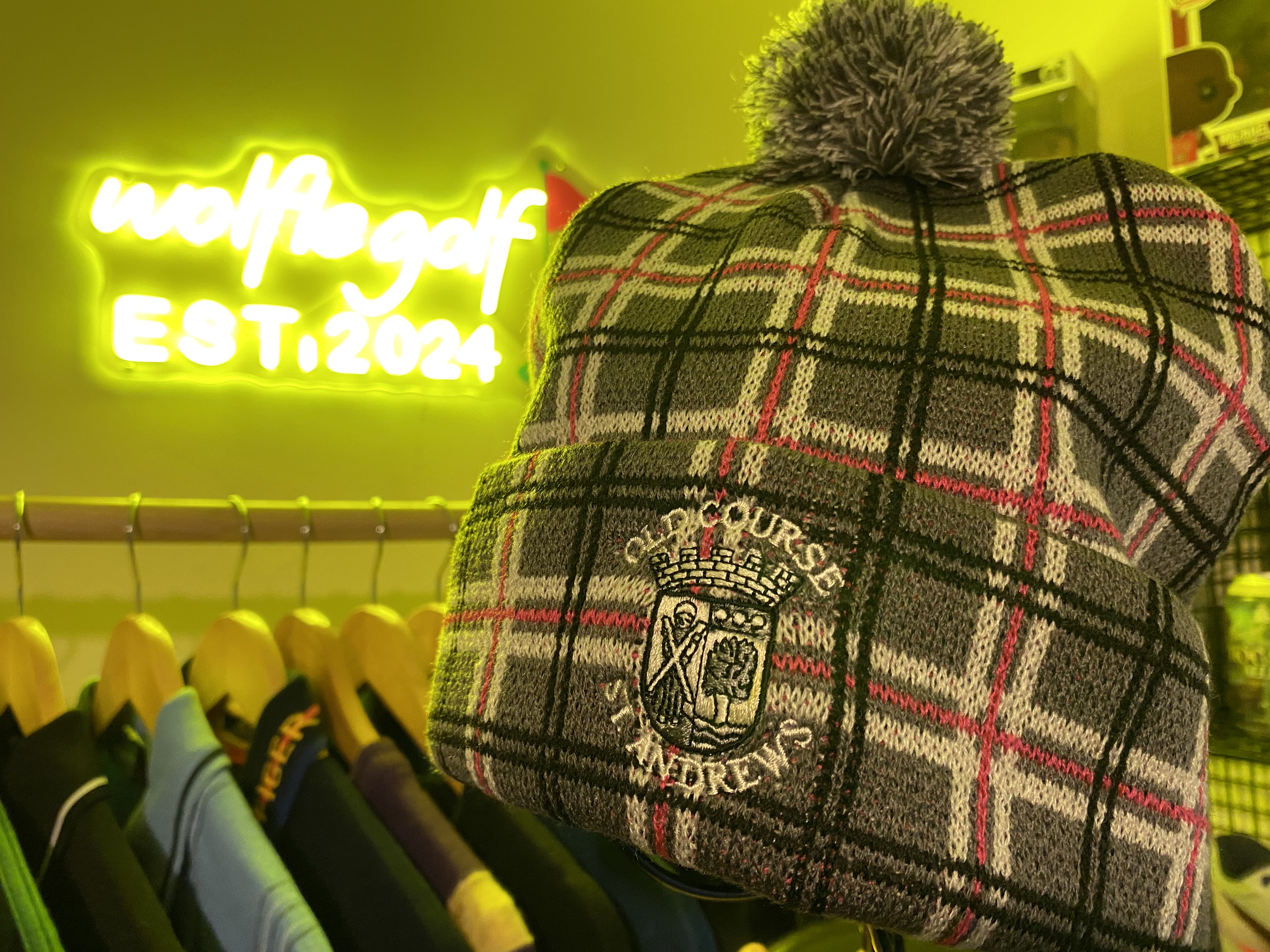 St Andrews tartan hat / tammy / bunnet / beanie