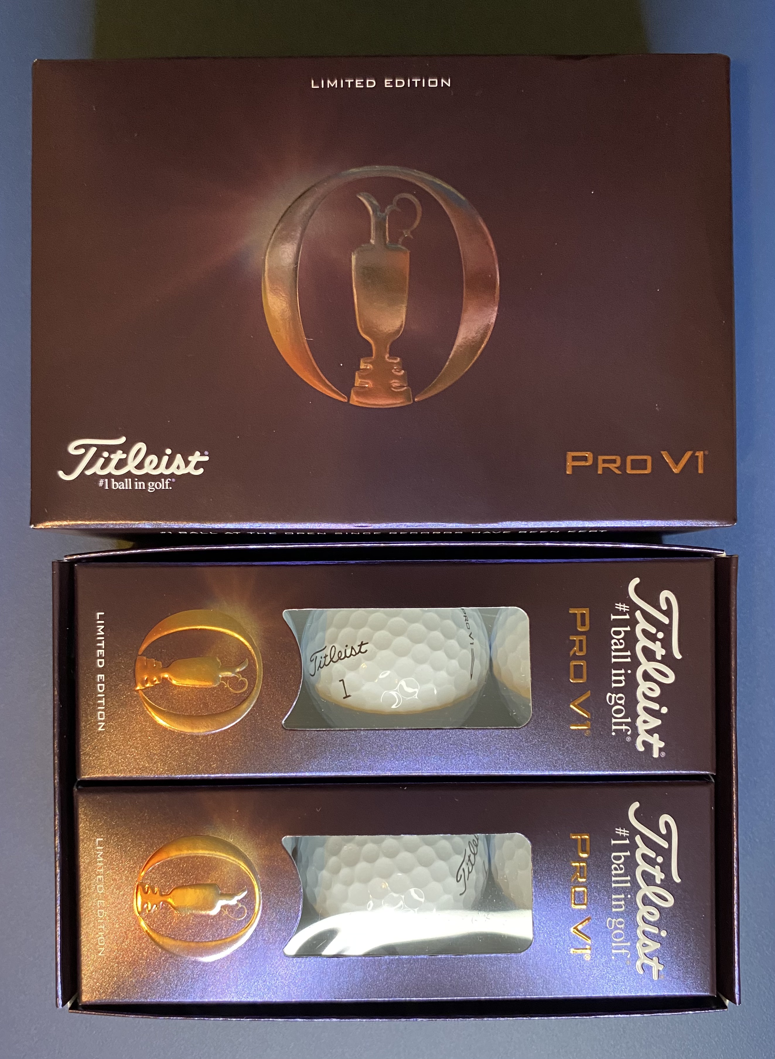 6x Titleist Pro-V1 The Open balls