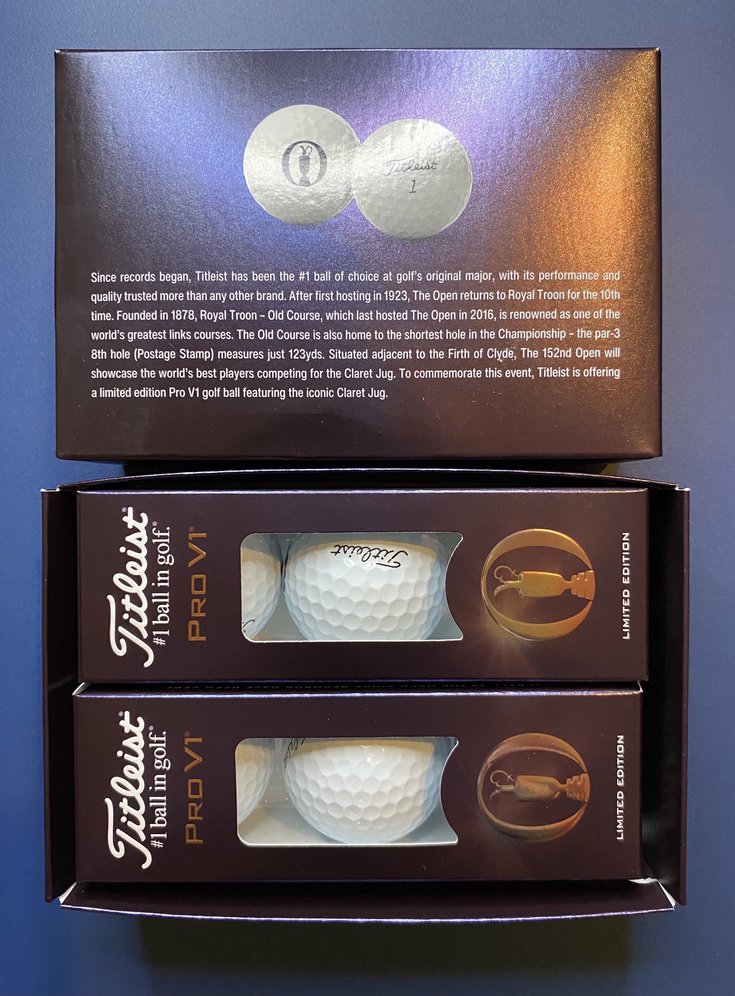 6x Titleist Pro-V1 The Open balls