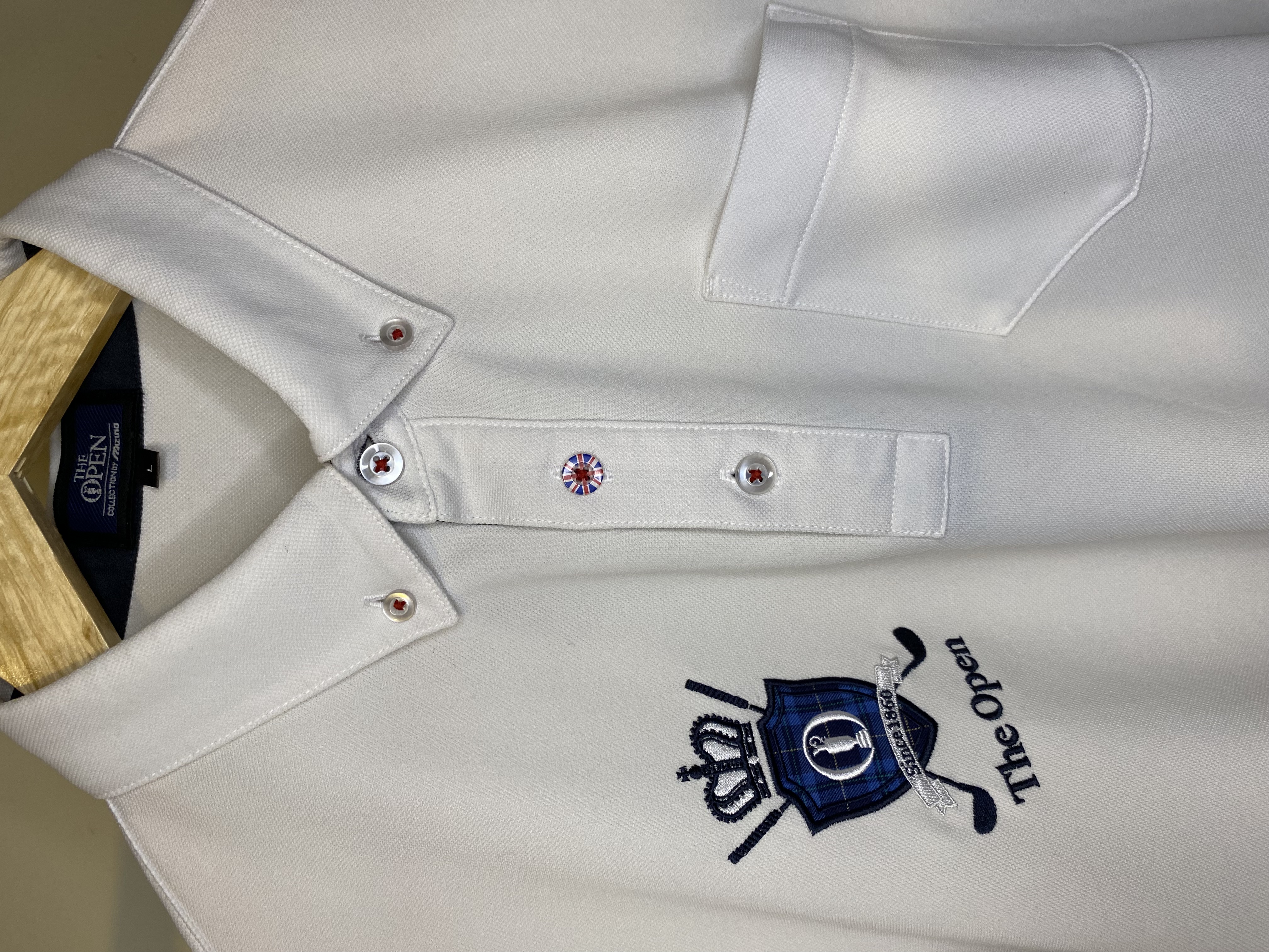Classic Mizuno The Open polo (L - fits smaller)