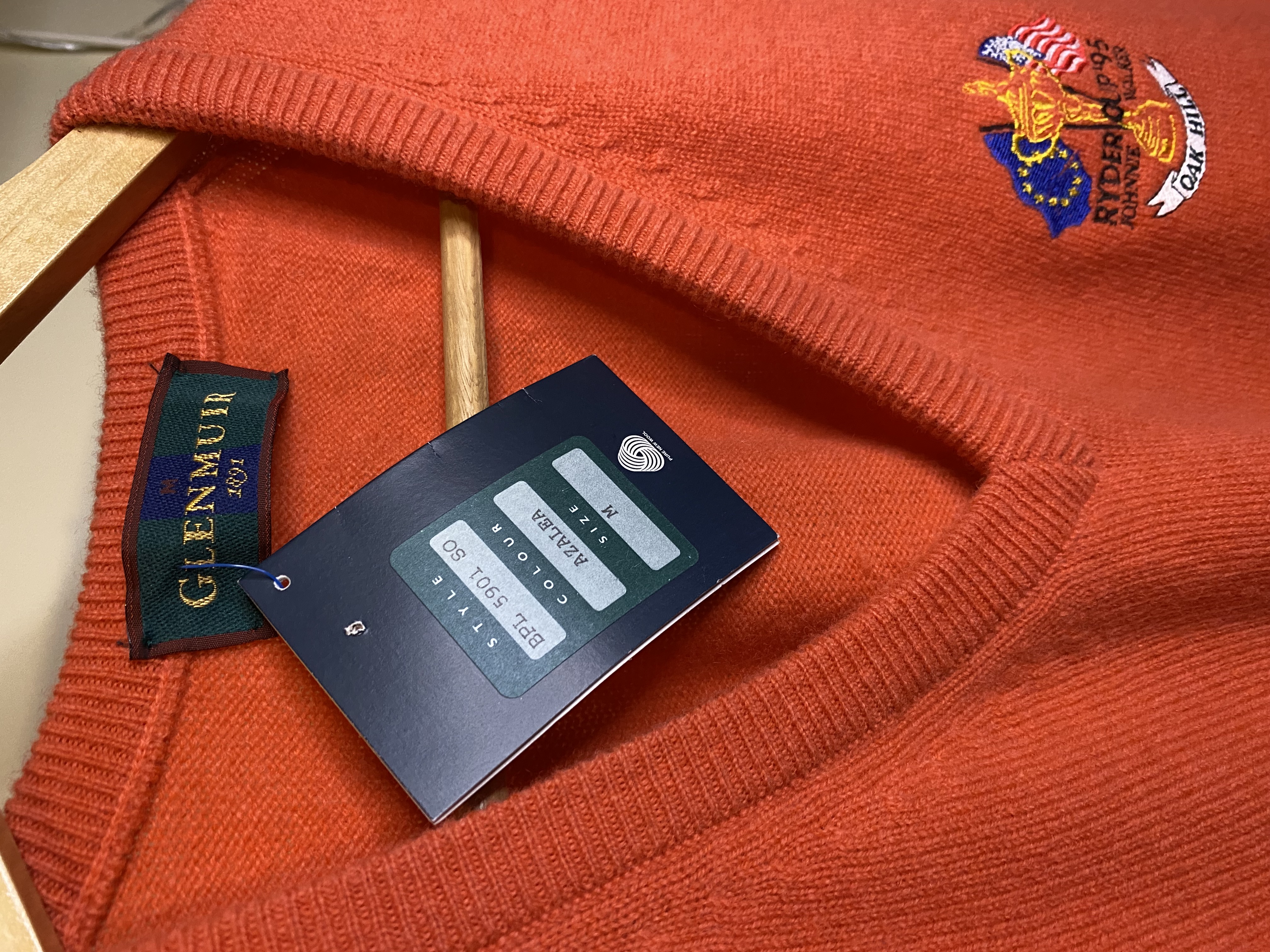 Vintage Glenmuir '95 Ryder Cup jumper vest (M) 