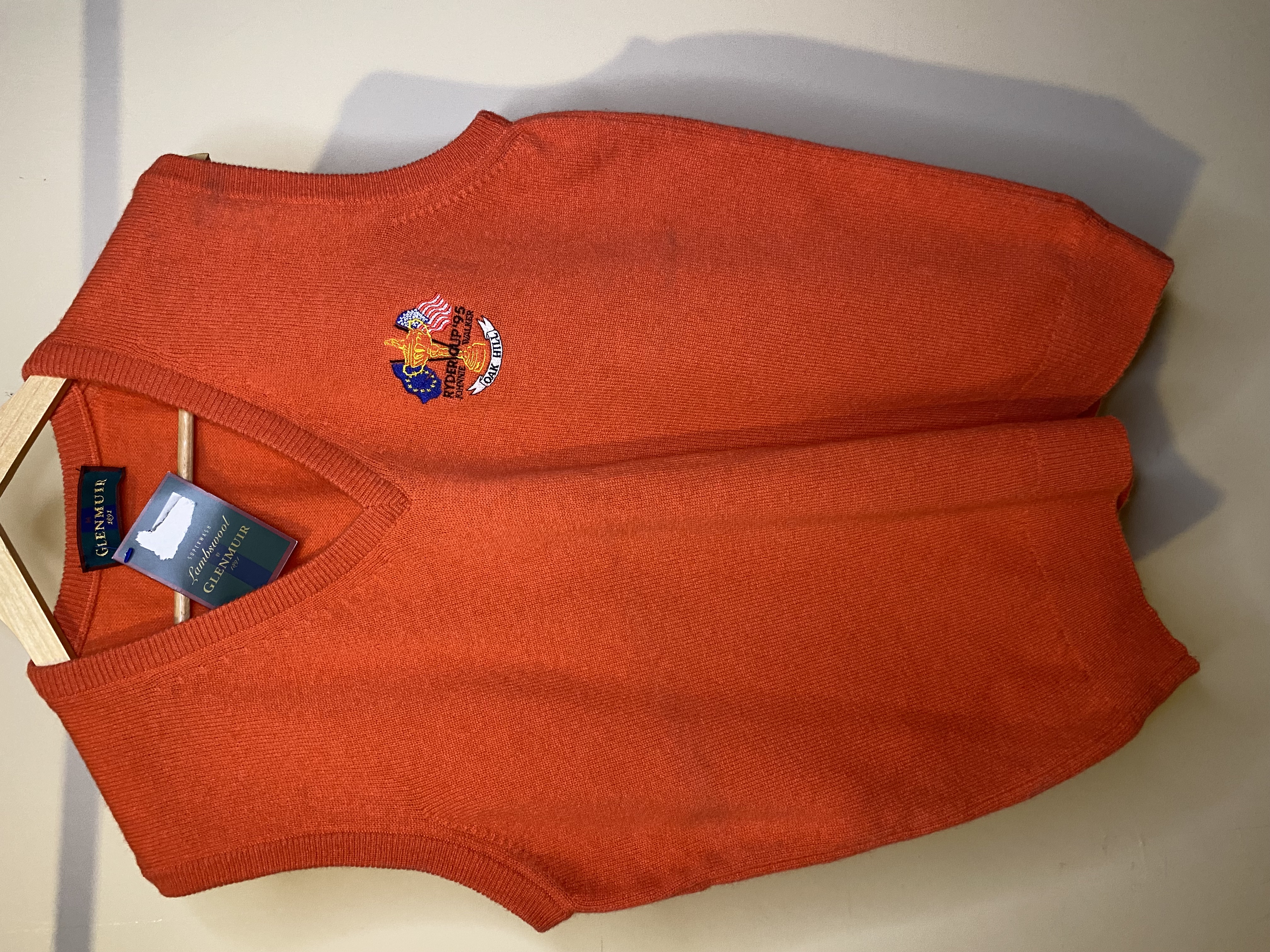 Vintage Glenmuir '95 Ryder Cup jumper vest (M) 