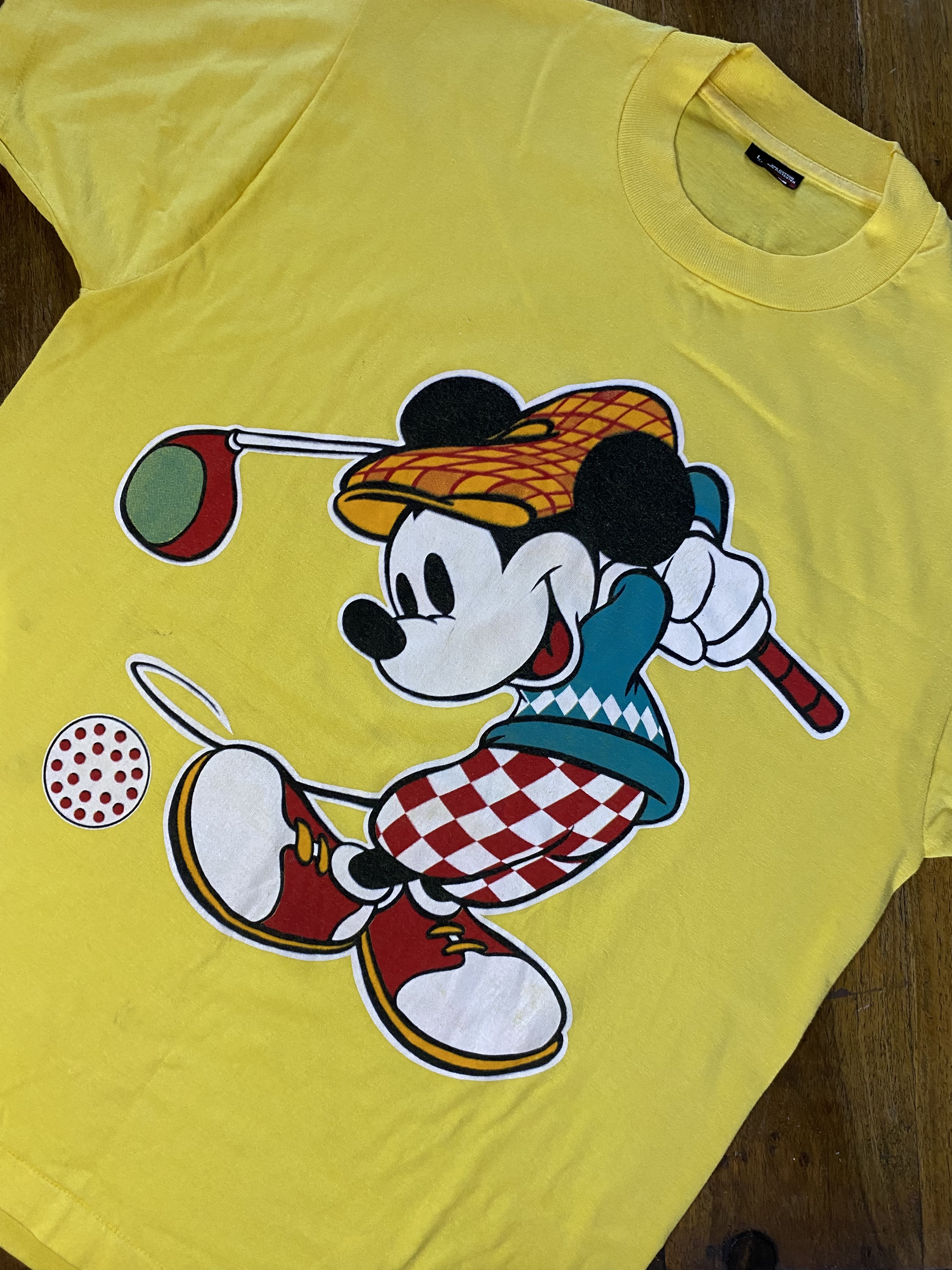 Vintage golf Mickey tee (L)