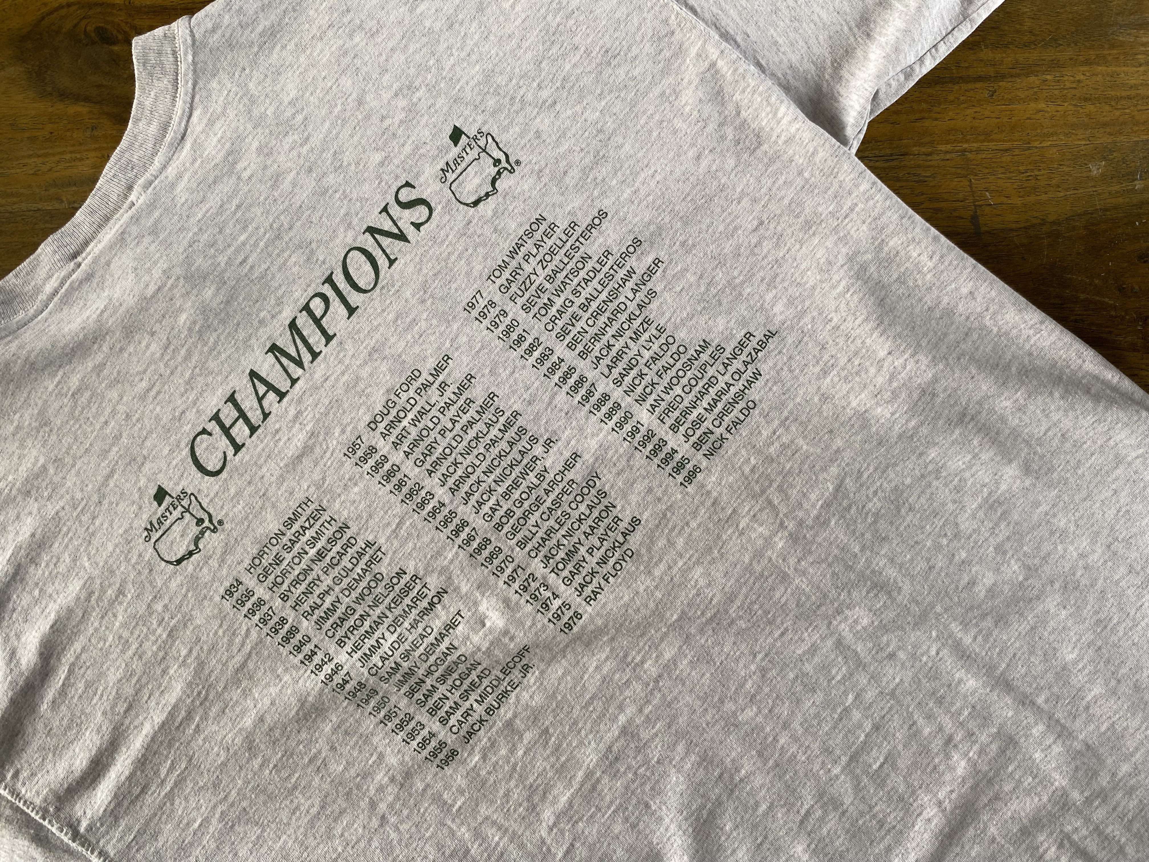 The Masters winners tee (L)