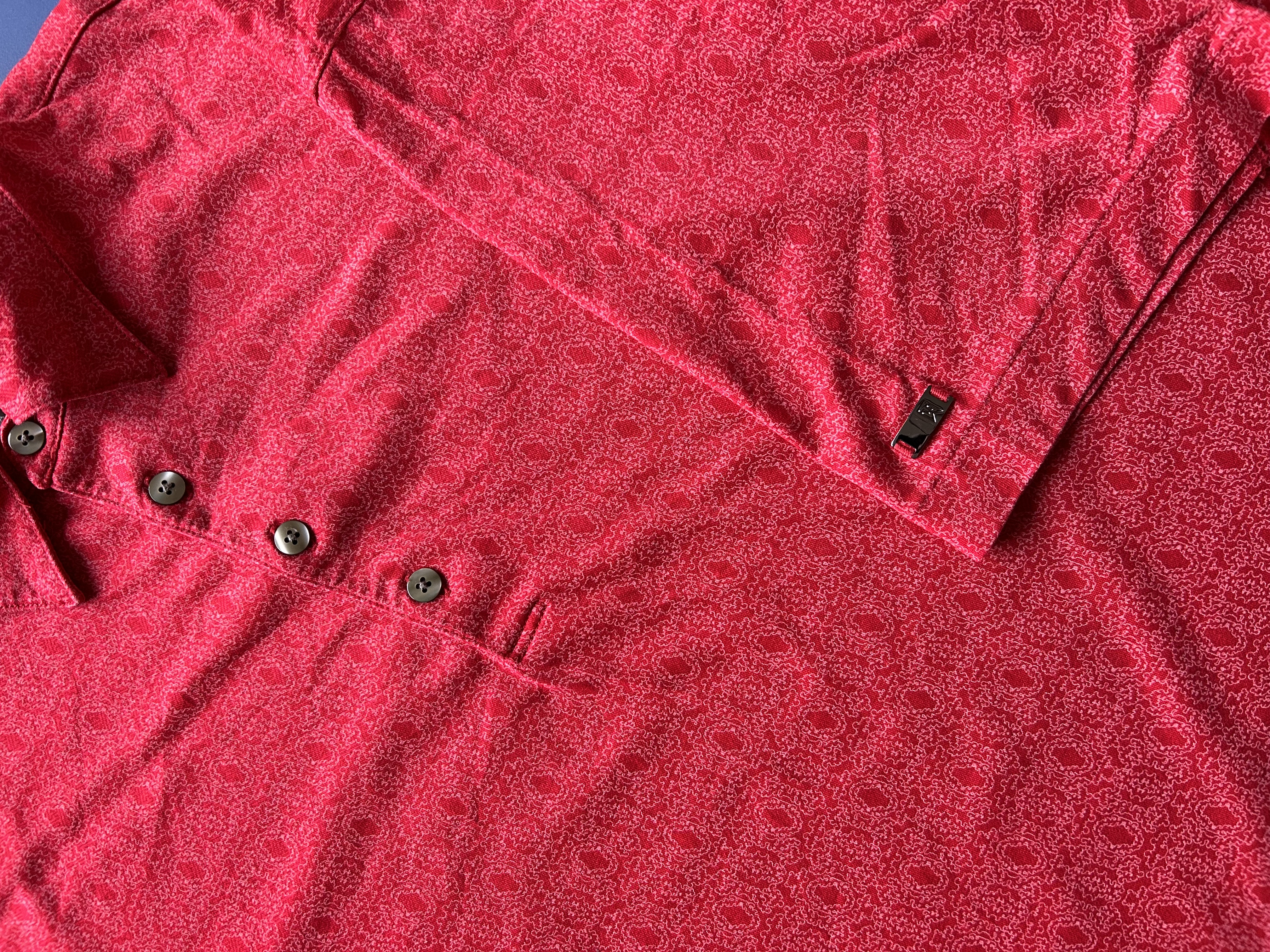 Classic red patterned Tiger Woods nike polo (L)