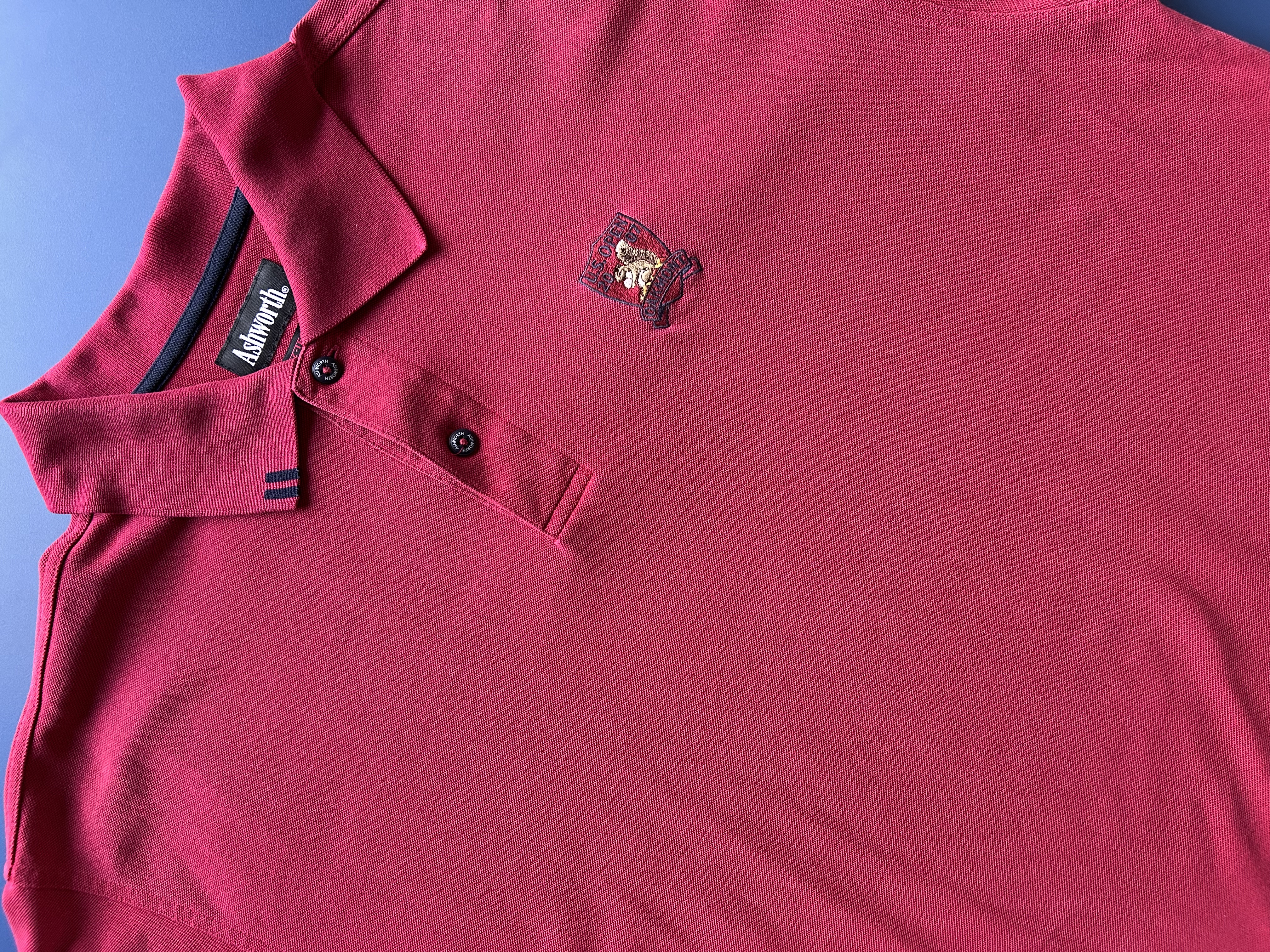 vintage red US Open '07 Oakmont Ashworth polo (XL)