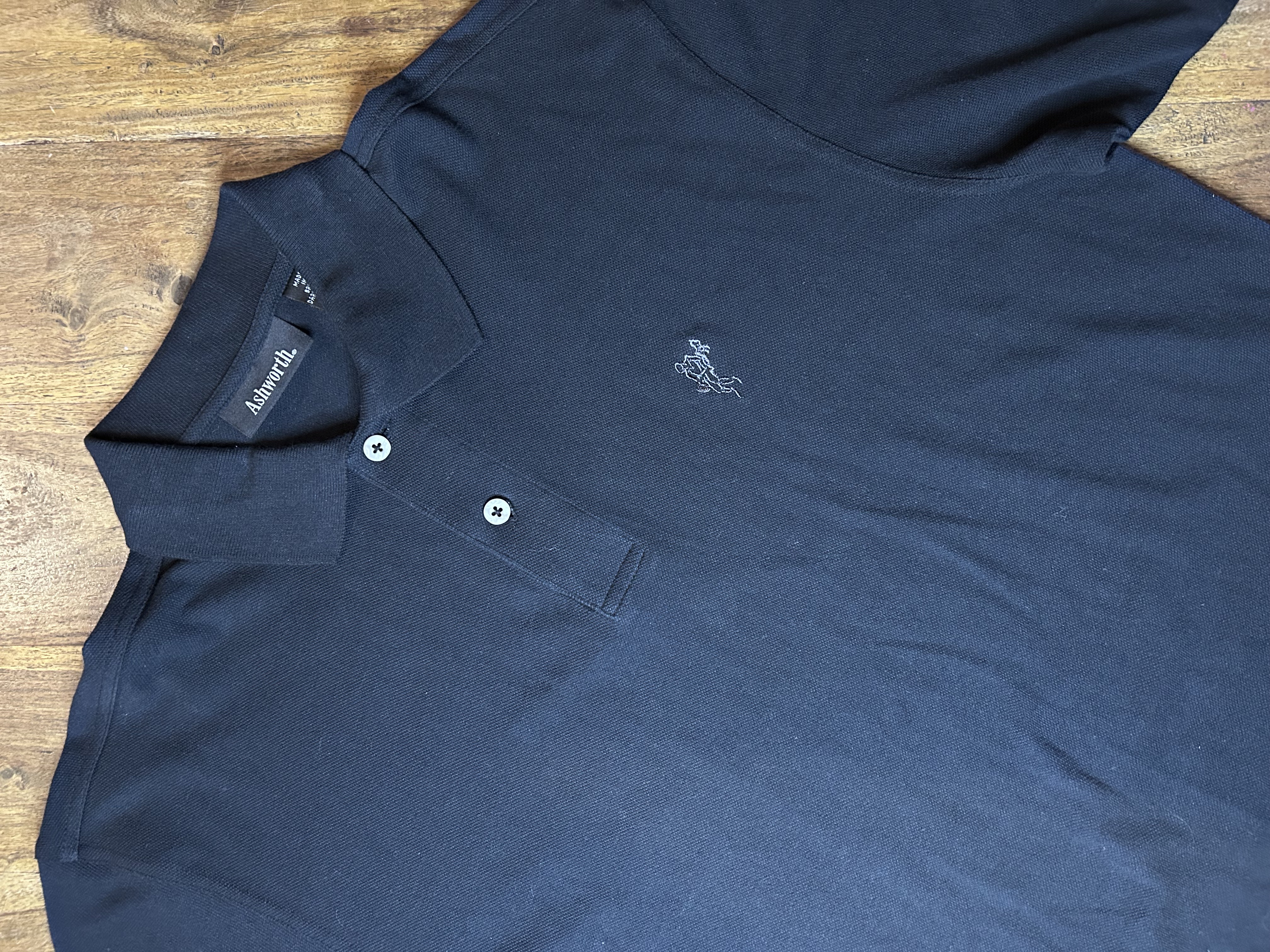 vintage black ashworth polo (boxy M)