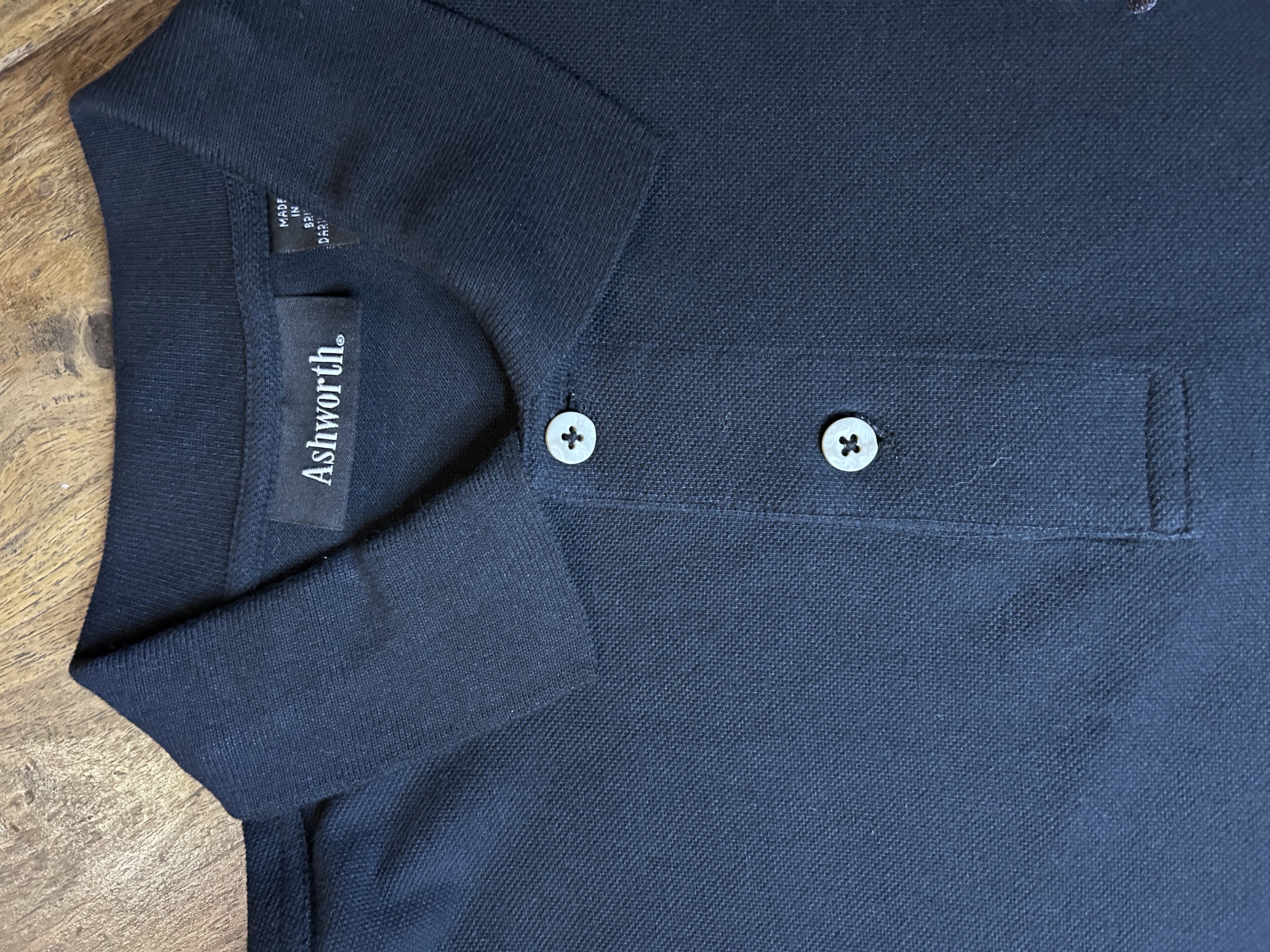 vintage black ashworth polo (boxy M)