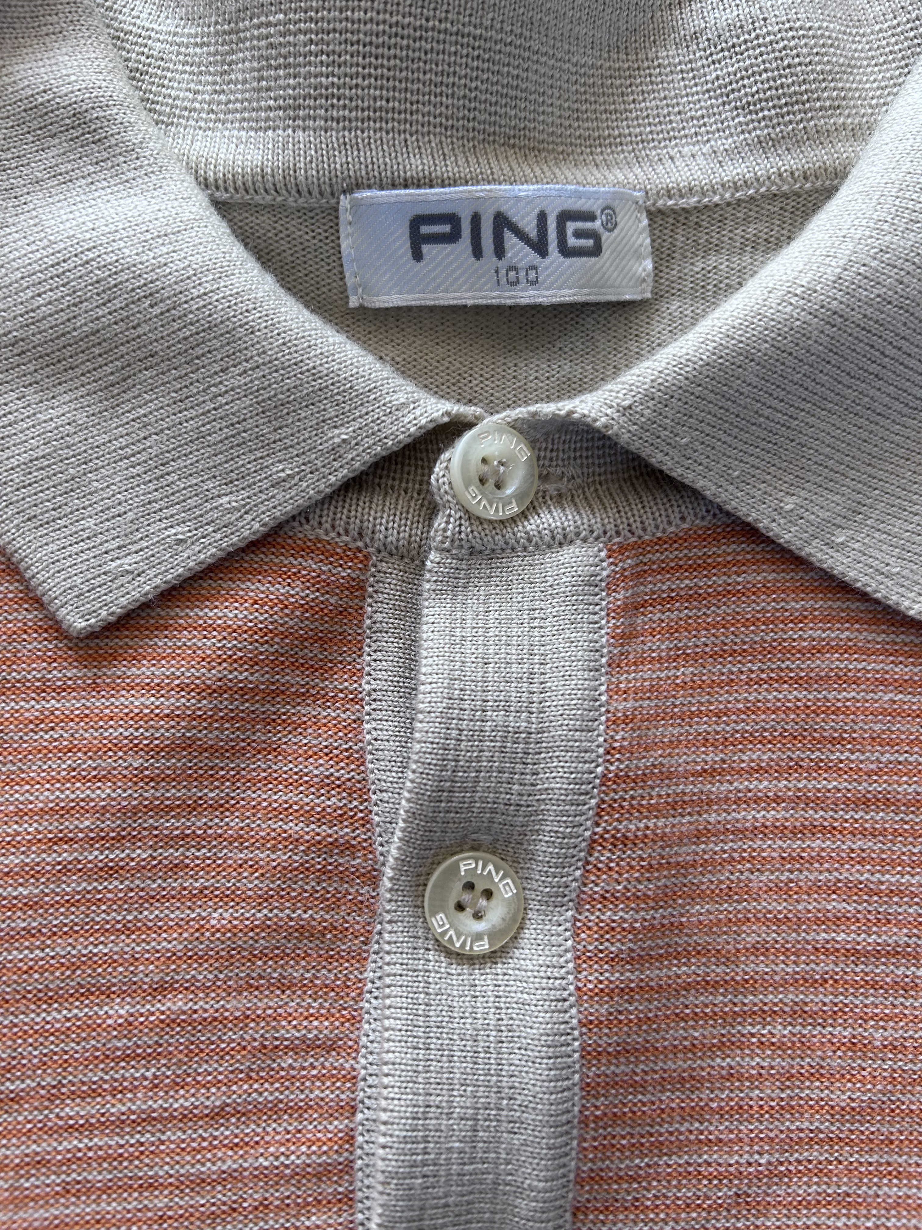 vintage 90s PING collared jumper/sweater (M/L)