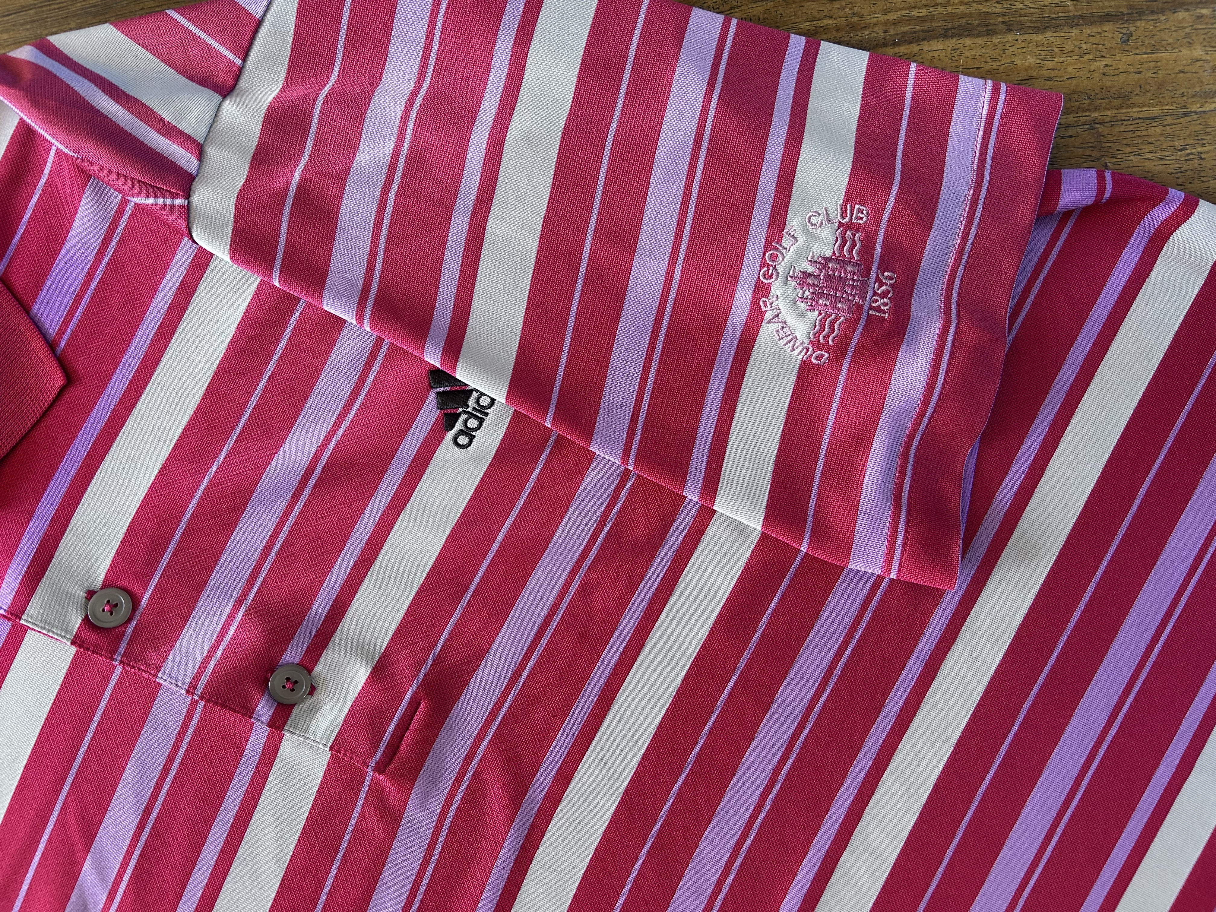 modern Adidas Dunbar Golf Club polo (L)