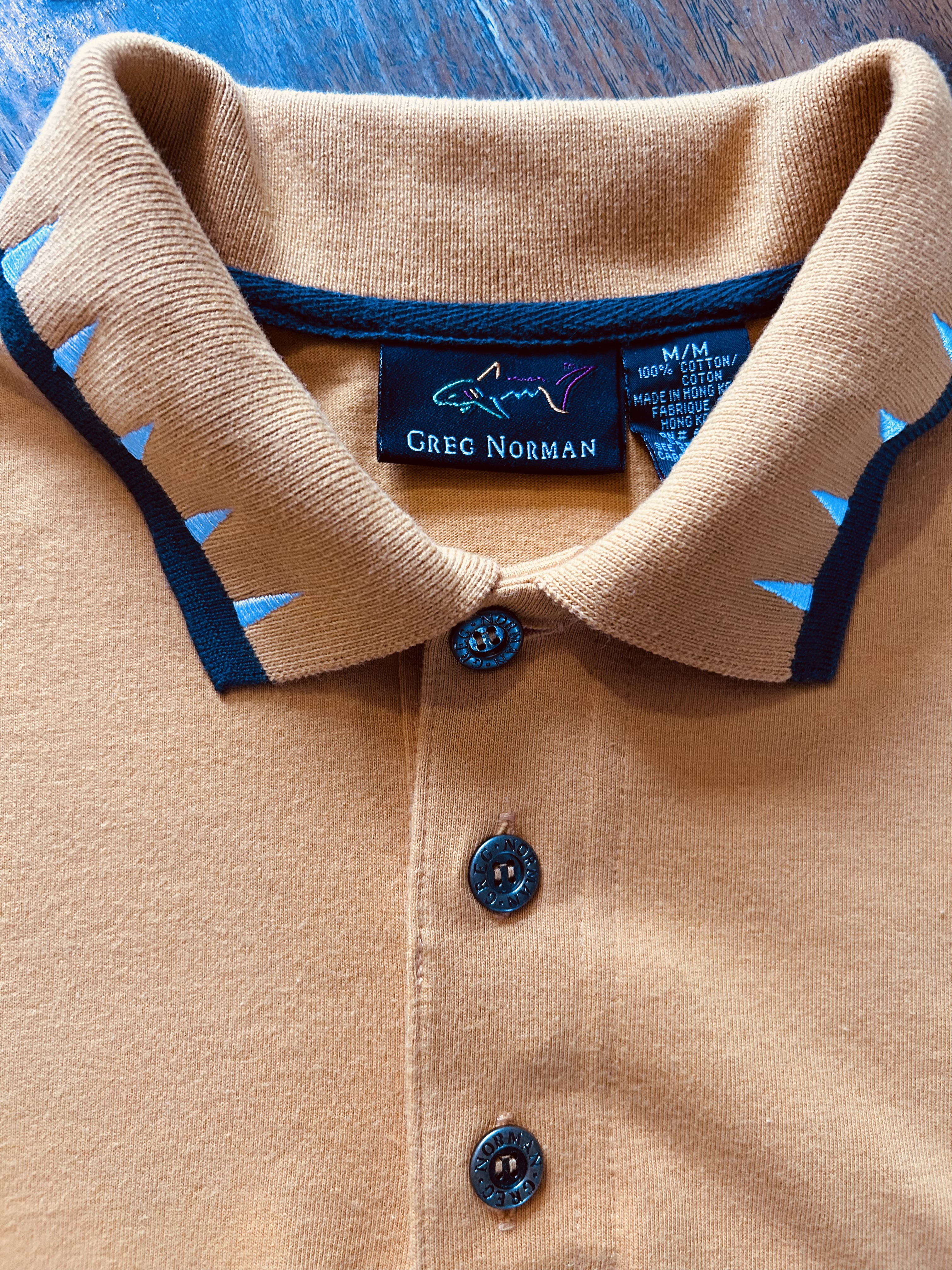 vintage Greg Norman yellow polo (M)