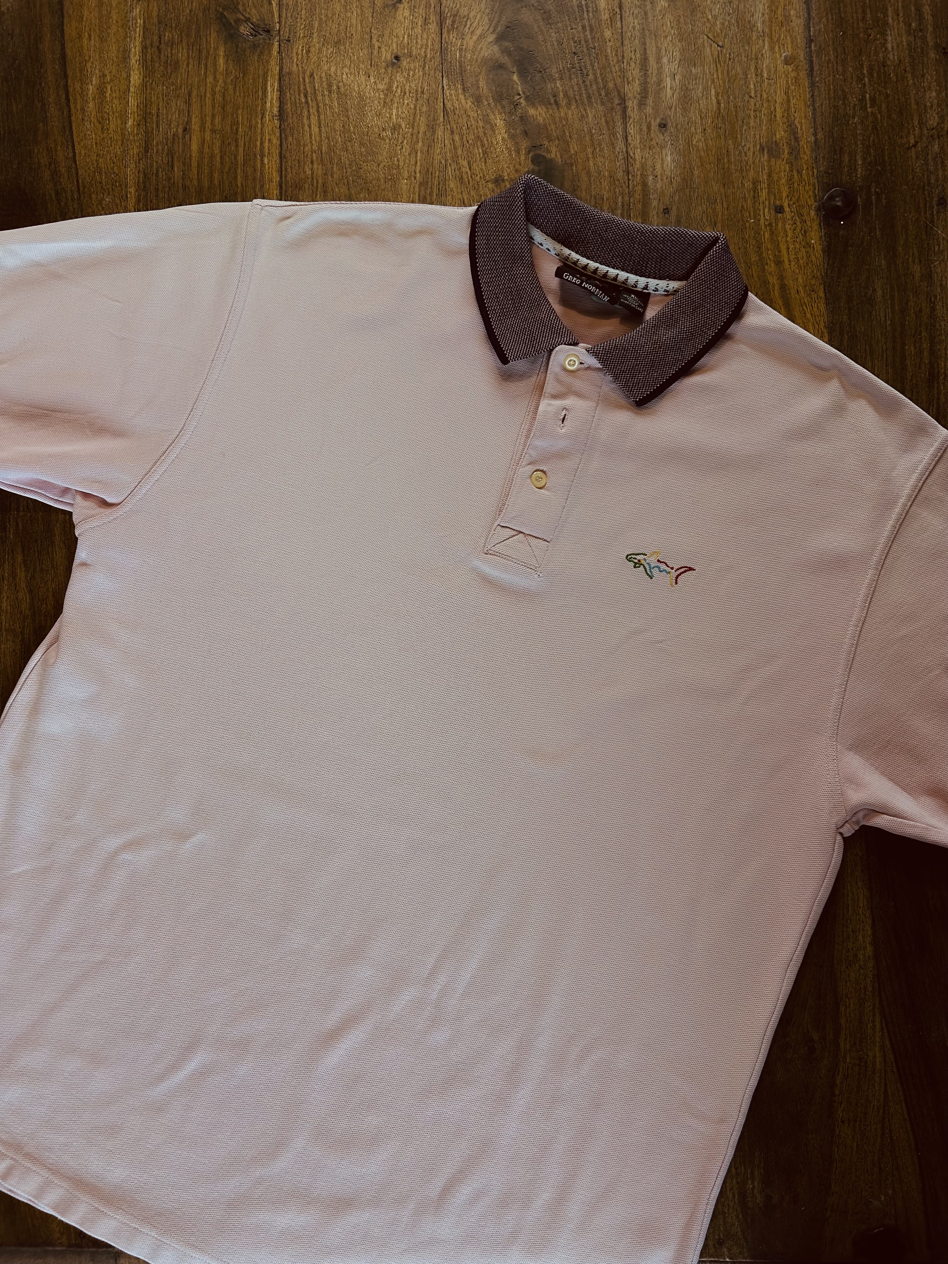 vintage pink Greg Norman polo (XL)
