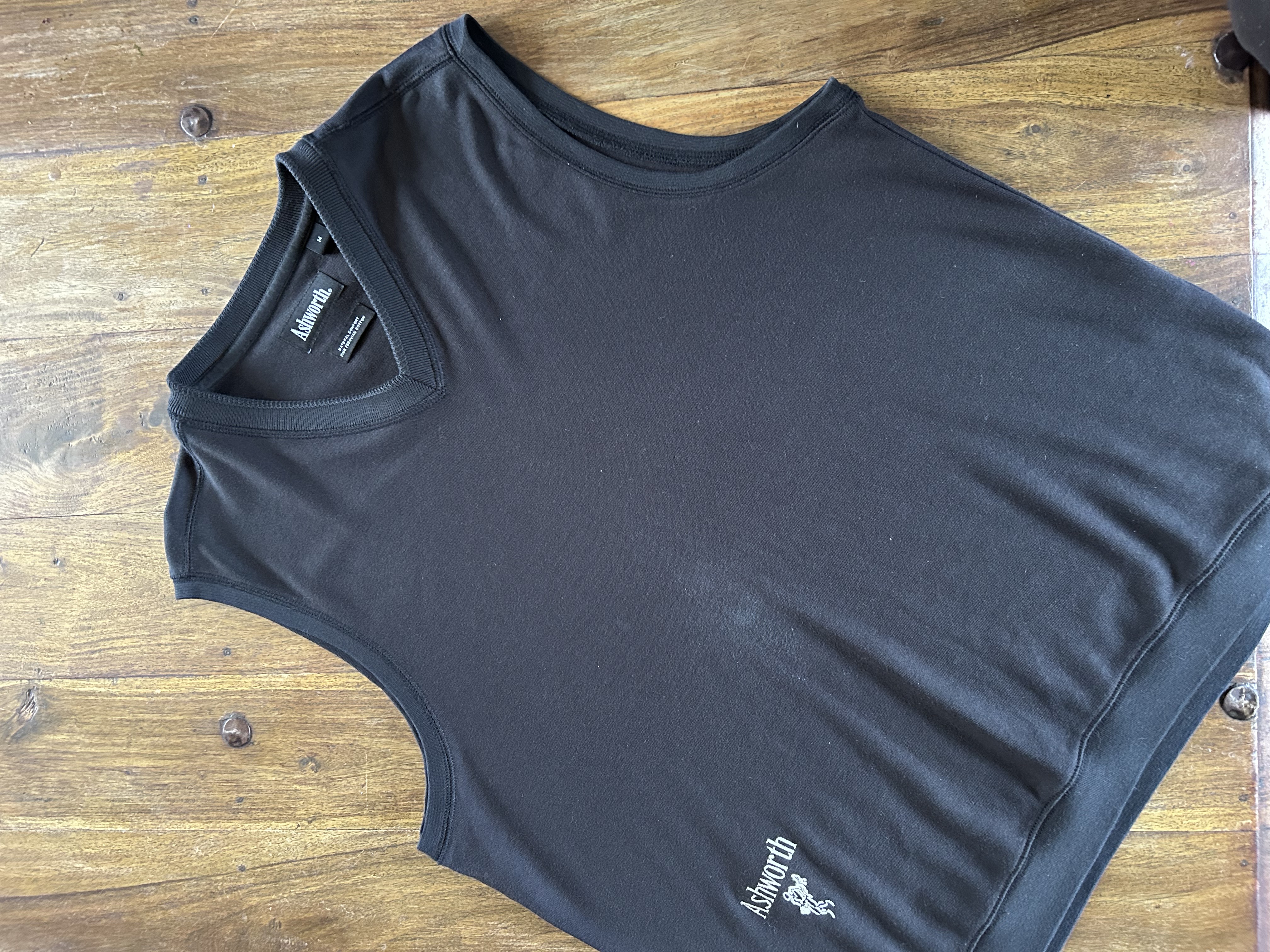 vintage black Ashworth vest (M)