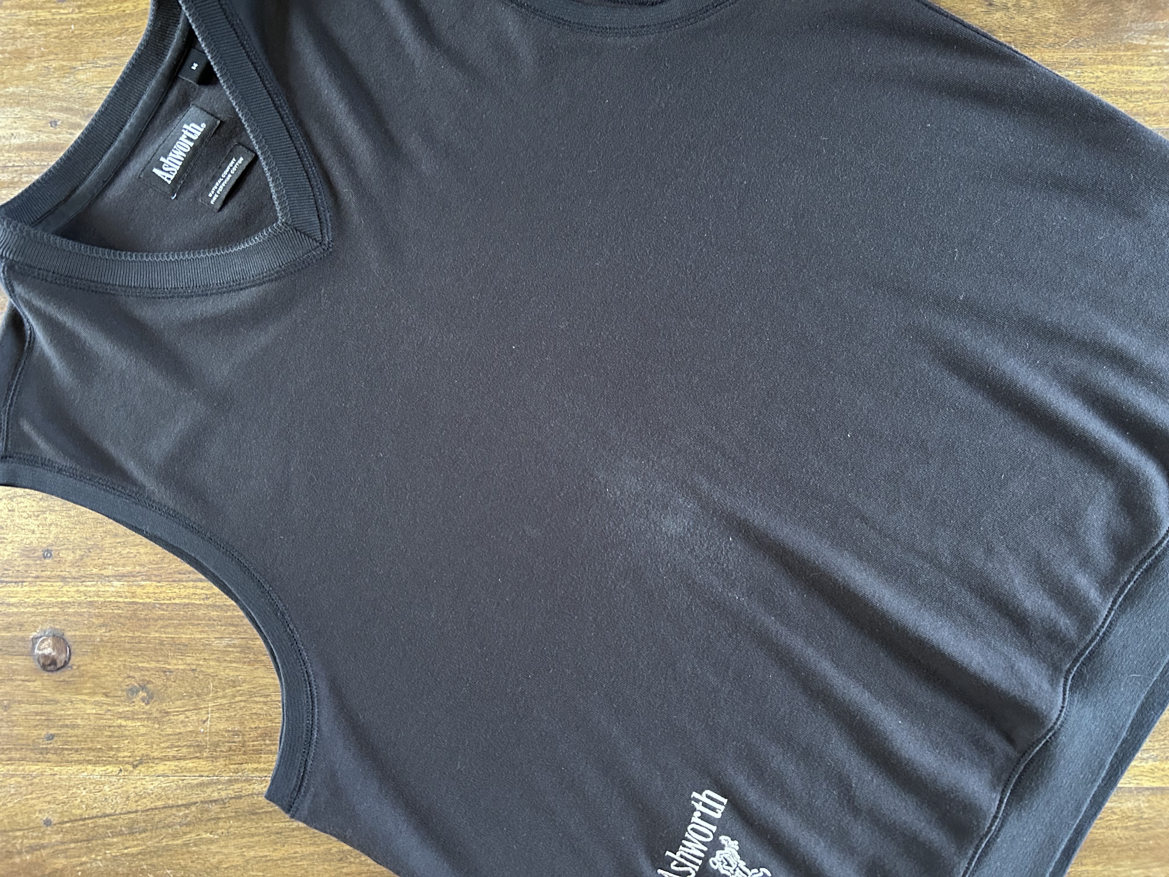 vintage black Ashworth vest (M)