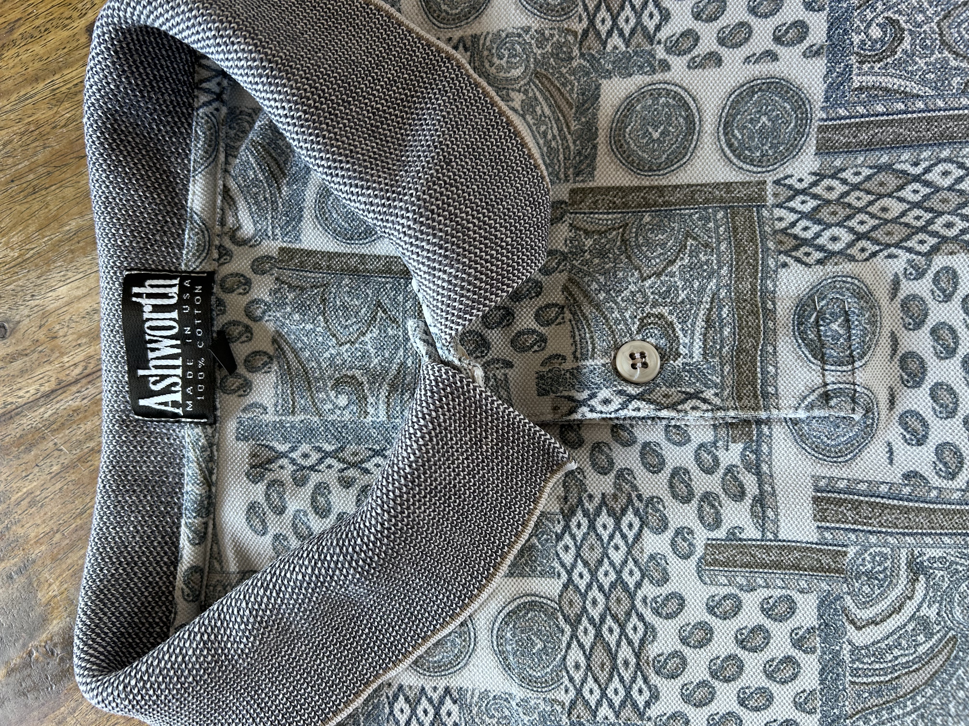 vintage 90s ashworth polo (XL - boxy fit)