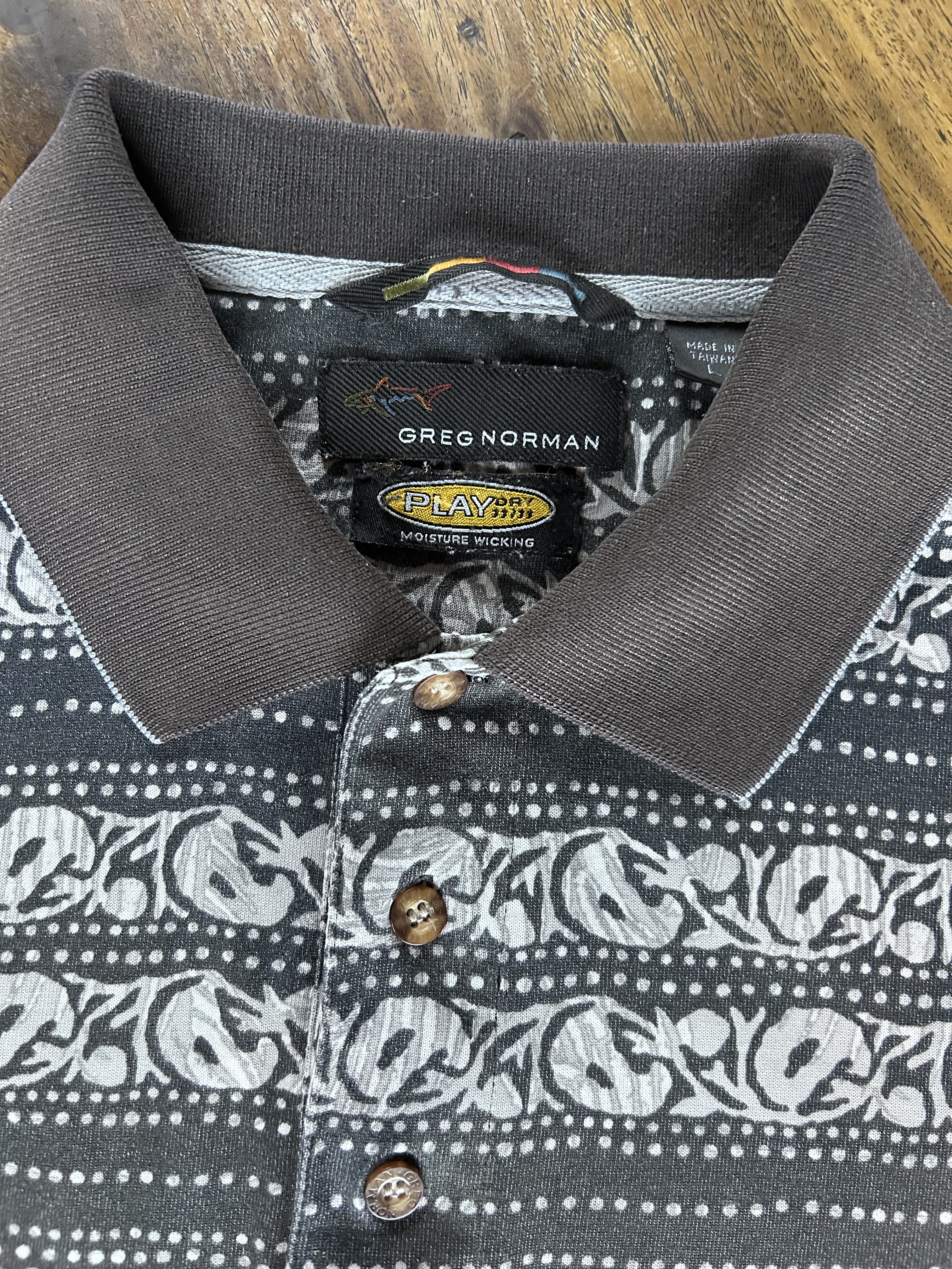 vintage Greg Norman polo (L)