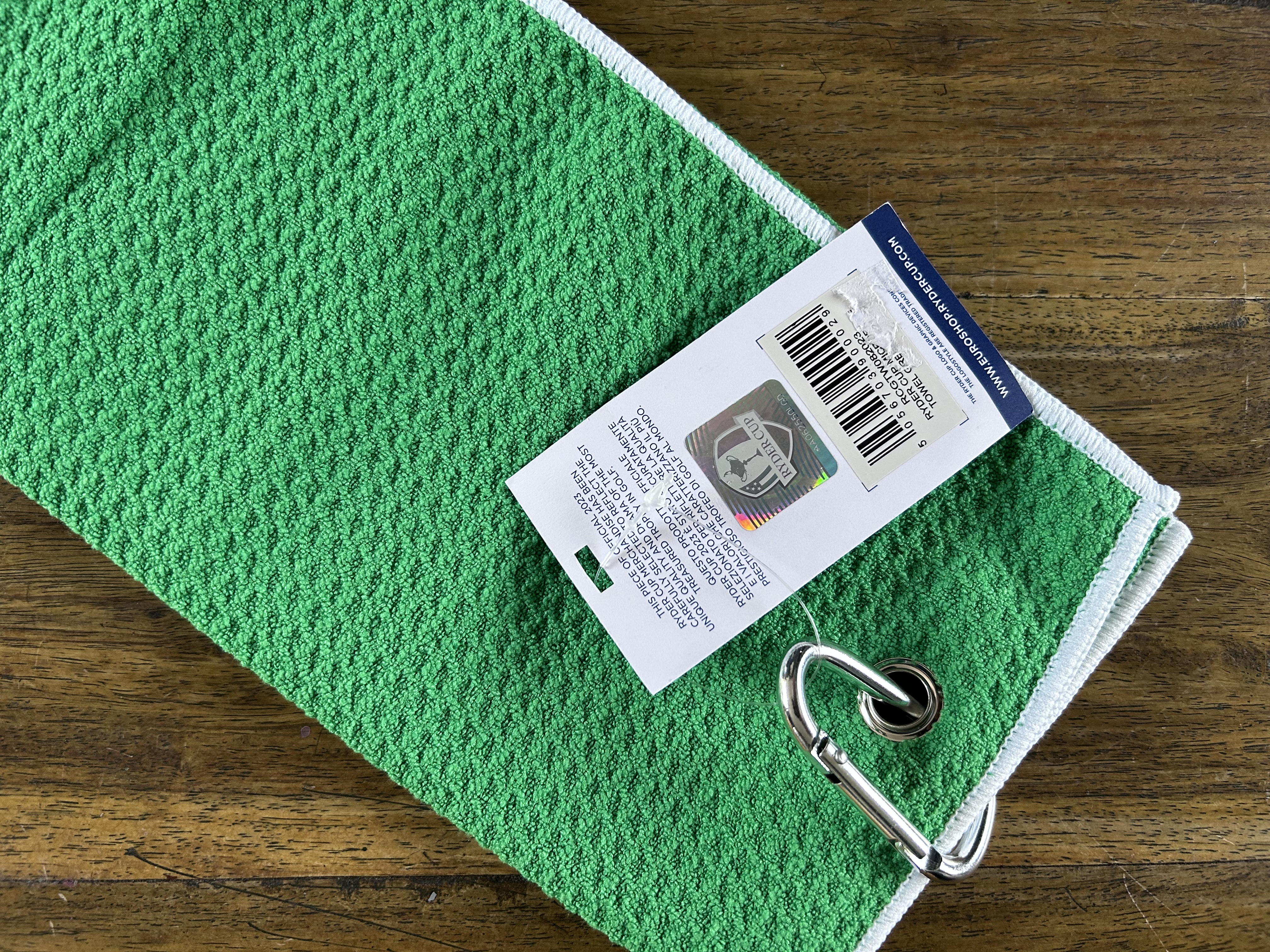 Marco Simone microfibre towel (with clasp)