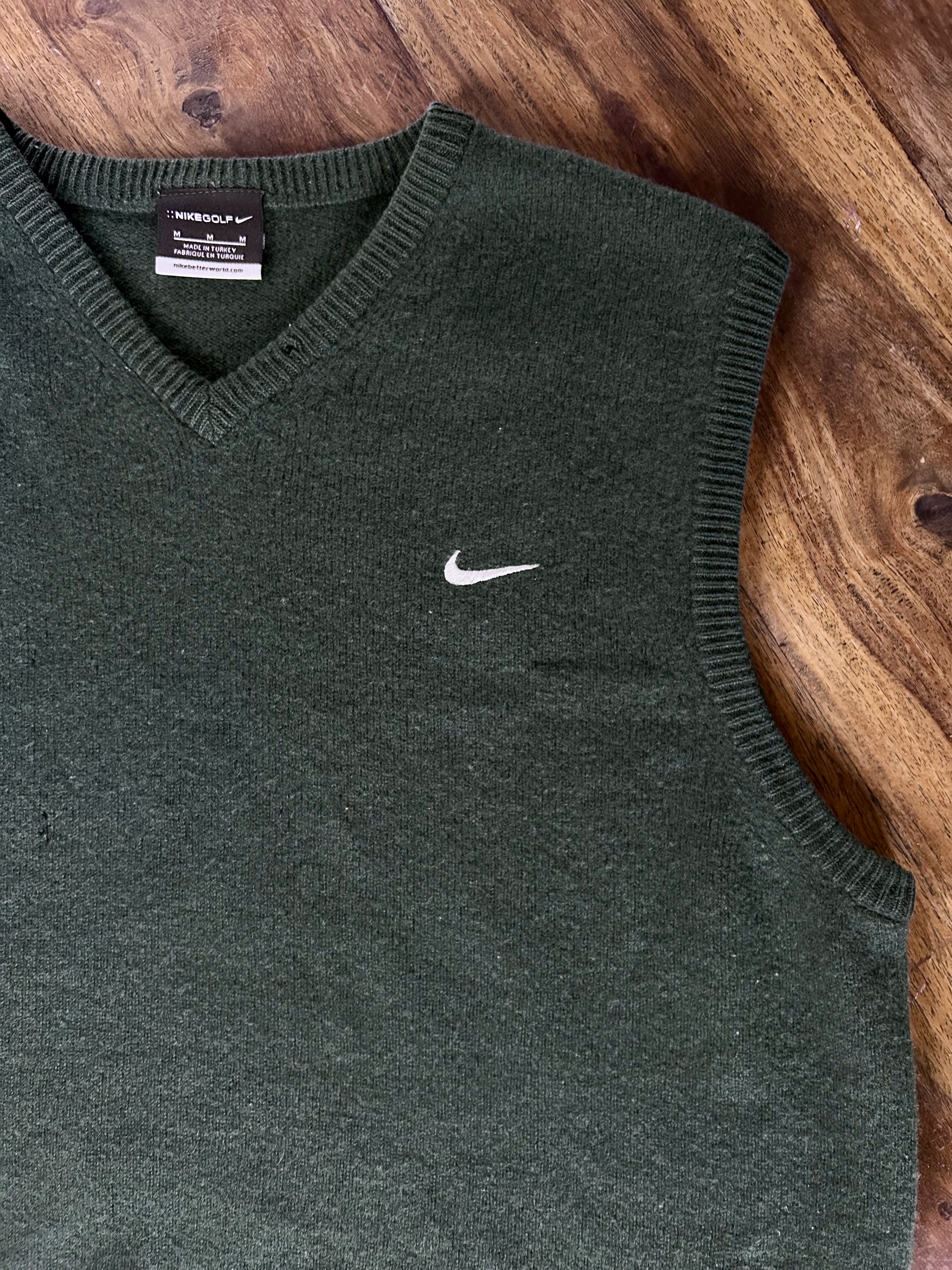 nike wool vest (M)