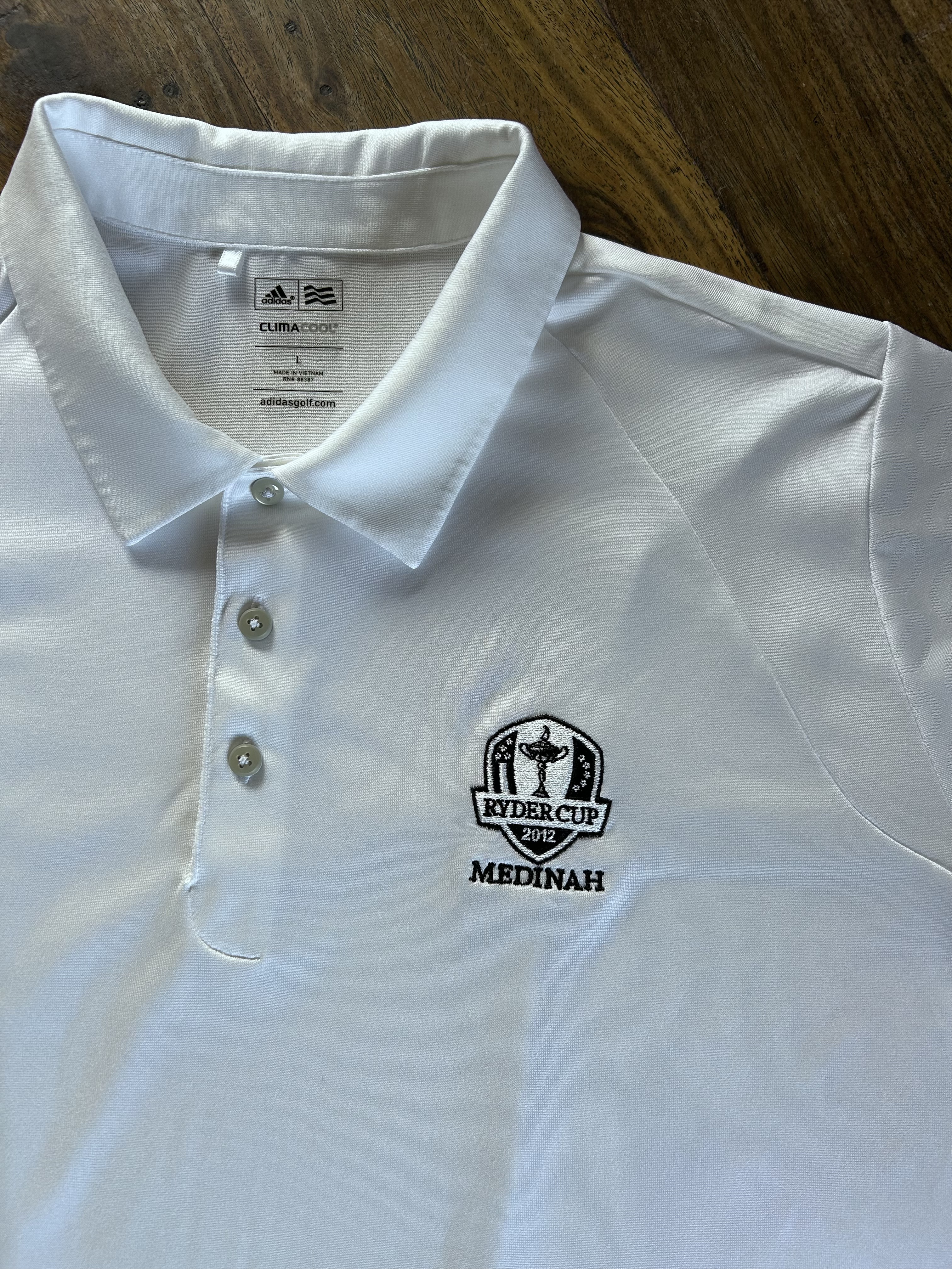 vintage '12 Medinah adidas polo (L)