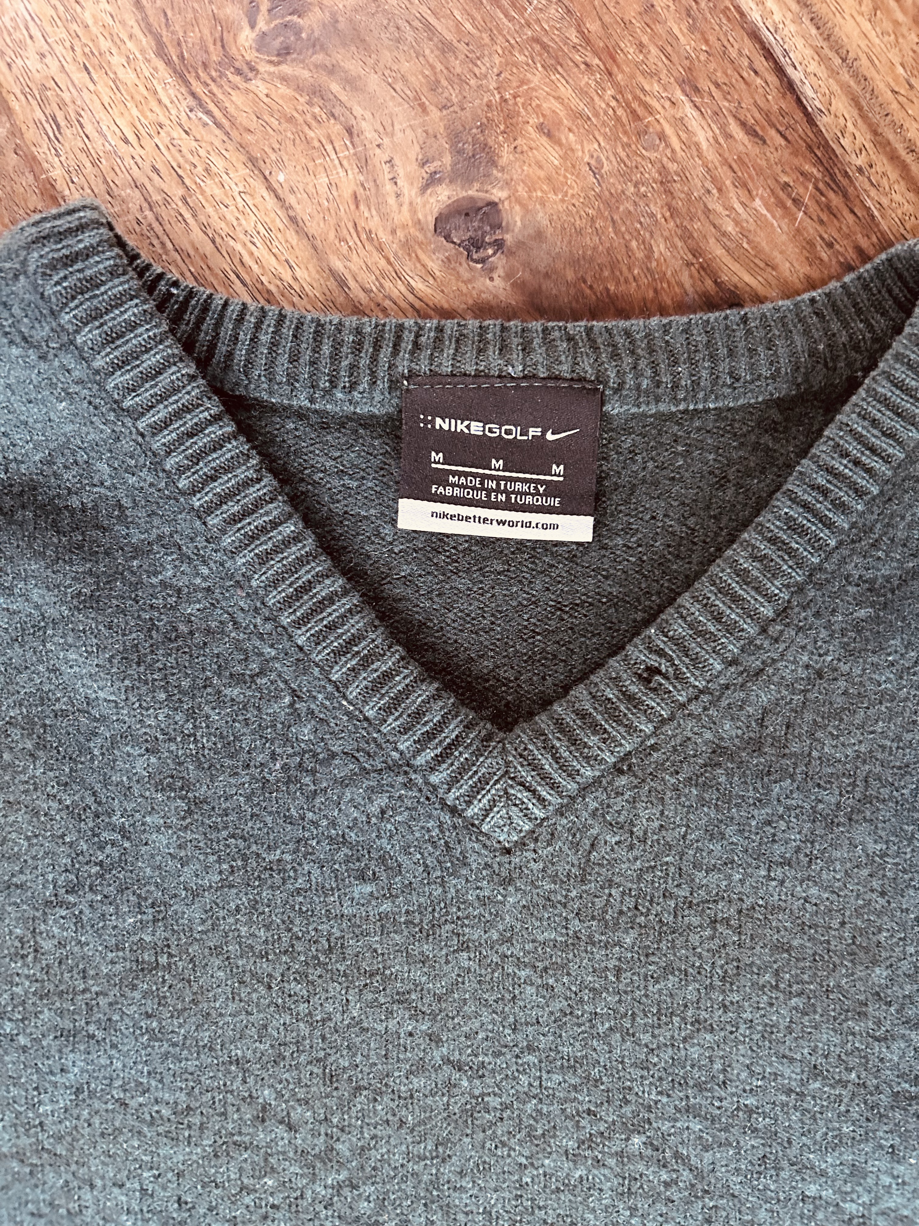 nike wool vest (M)