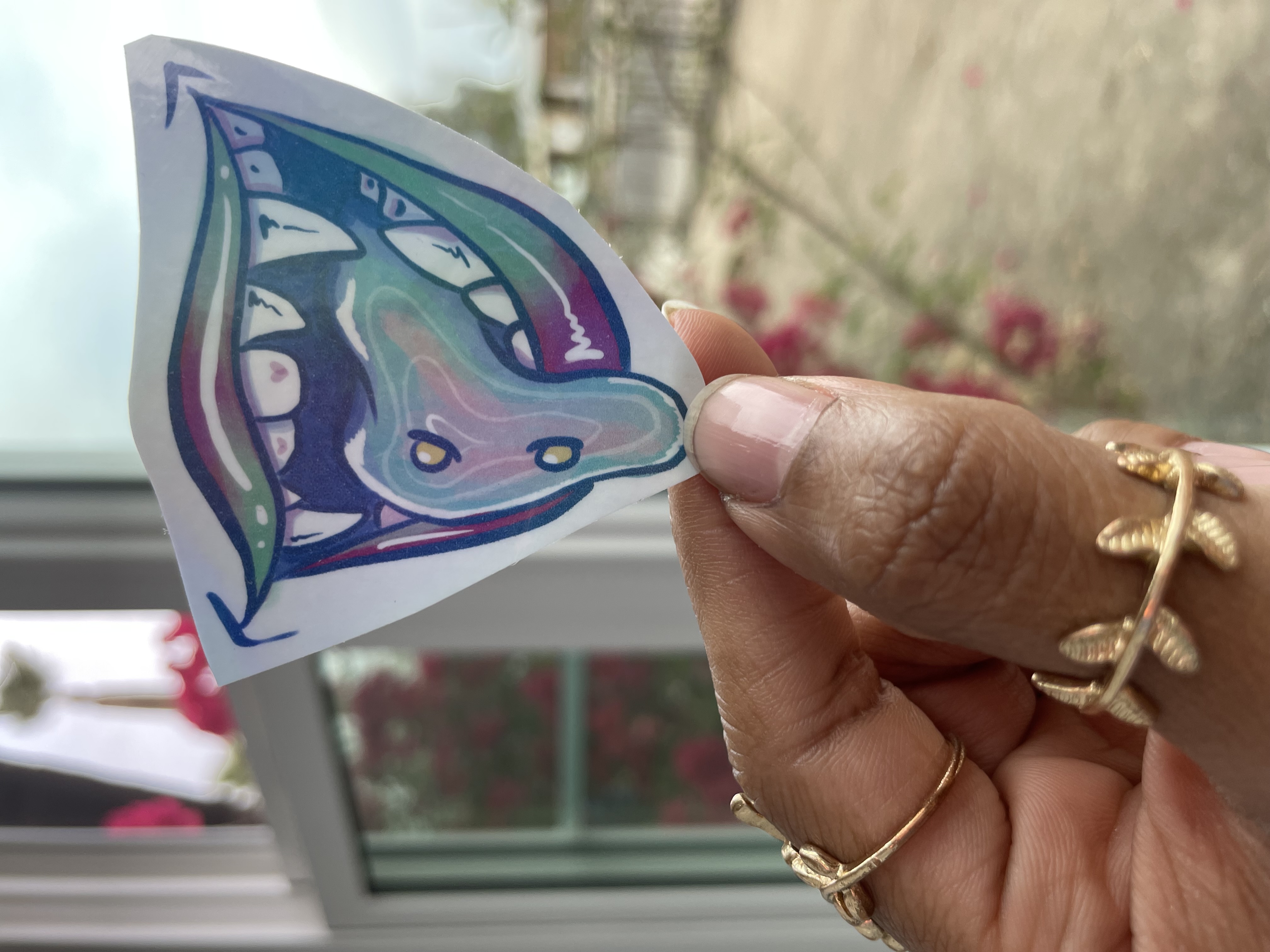 Blue Raspberry Midnight Munch - Holographic Sticker