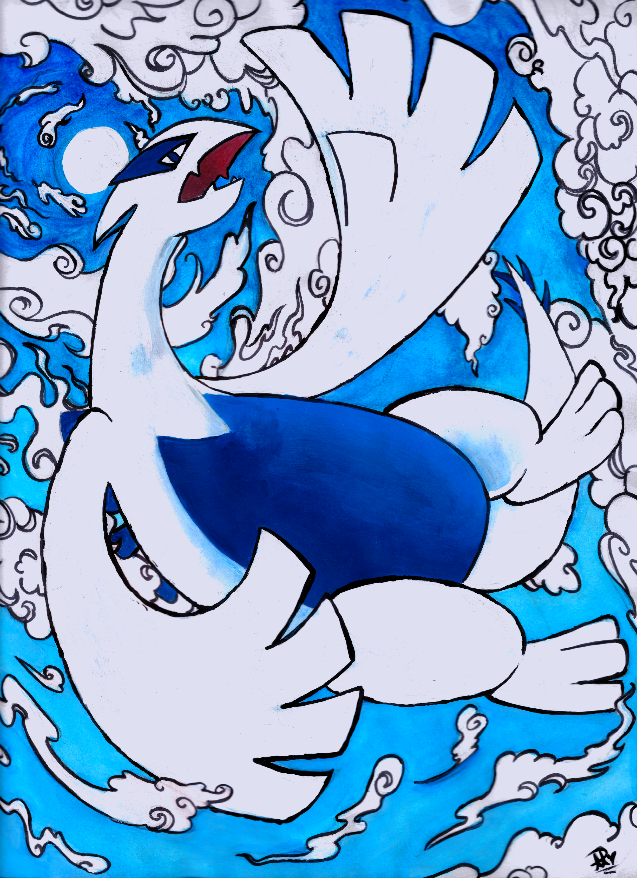 Lugia Art Print