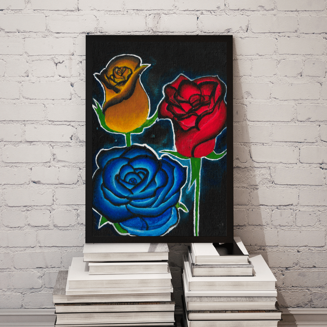 Trio Del Rosas Art Print