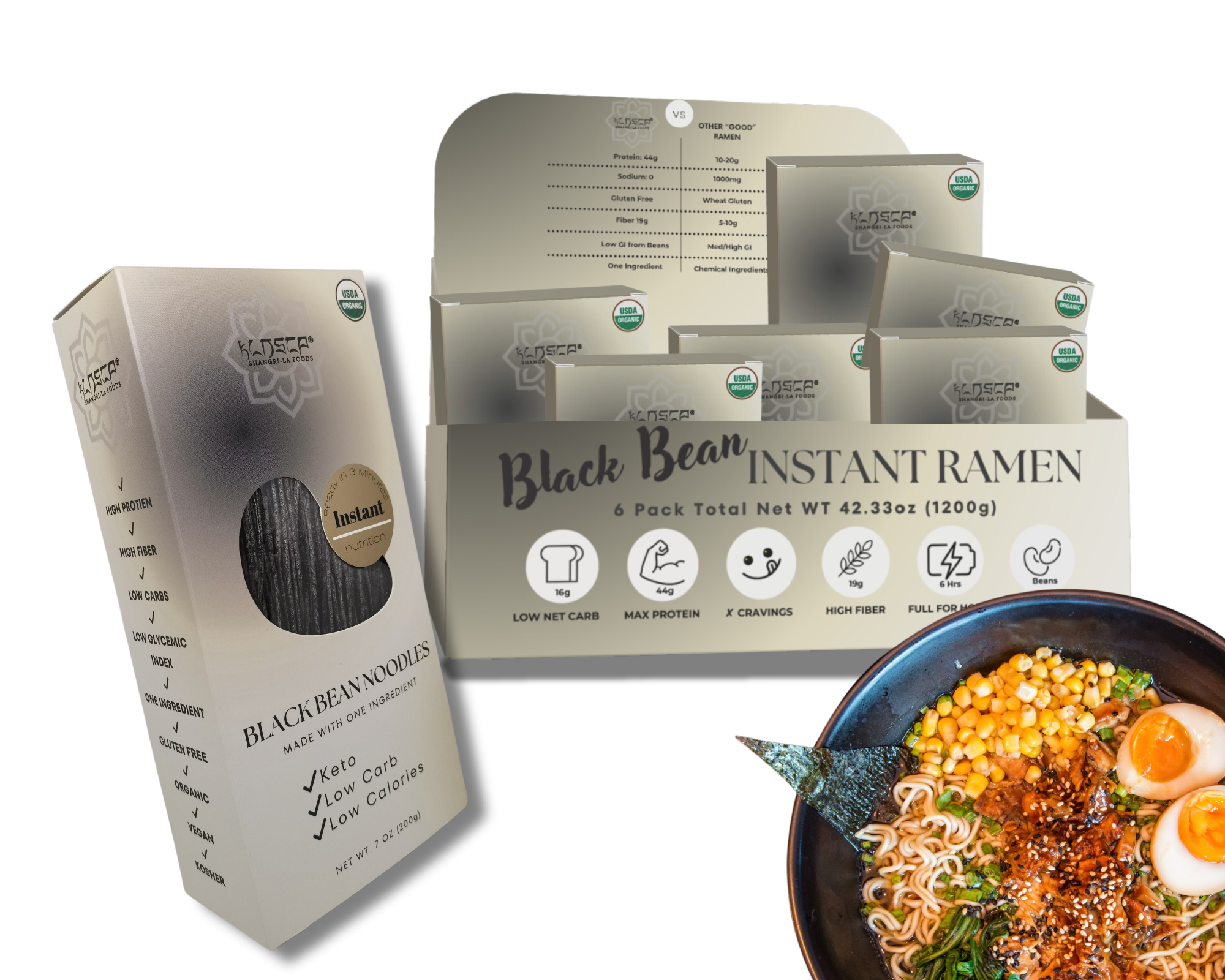 Superamen™ - Organic Black Bean Instant Noodles