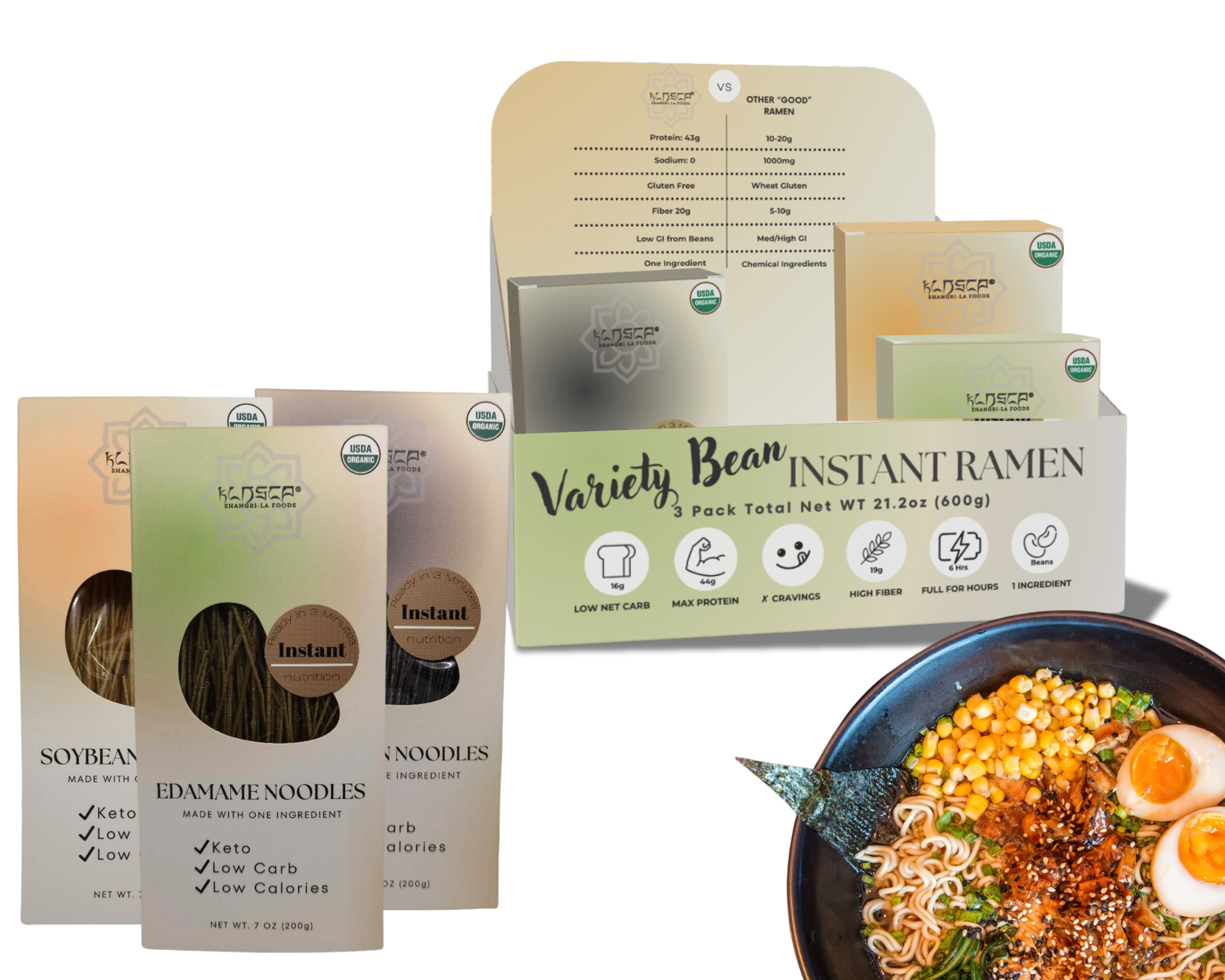 Superamen™ - Organic Black Bean Instant Noodles