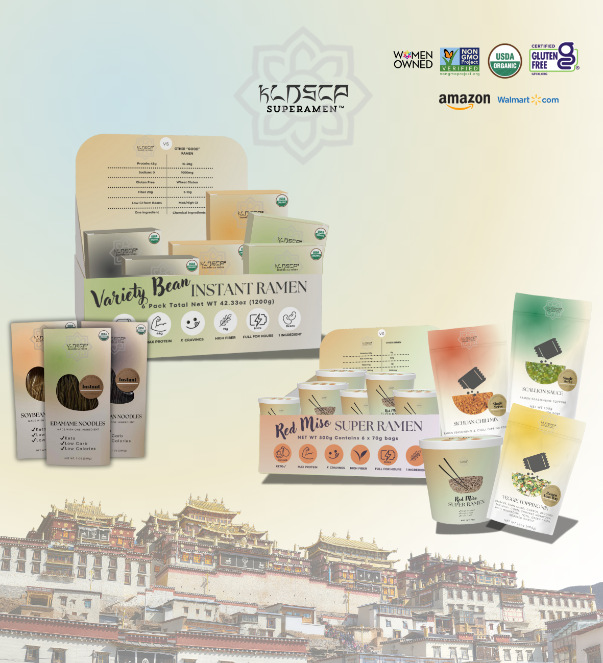 Superamen™ - Tingly Chili Organic Instant Noodles made with Black Beans-