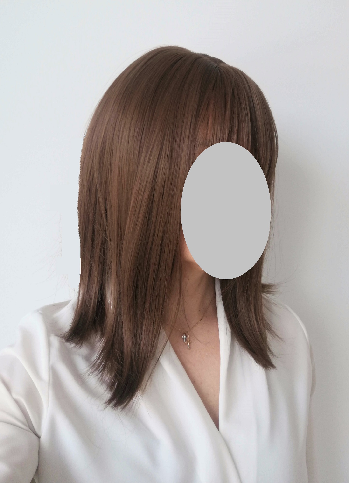 Perukas Nr. 1164(1) rudas kare, ilgis 38cm