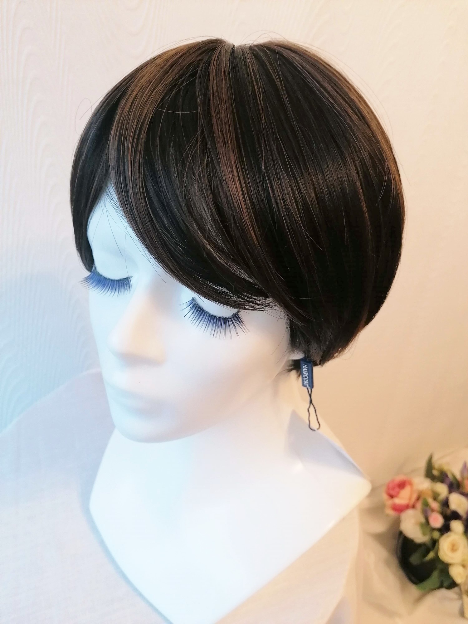 Perukas Nr. 166(4) juodas trumpų plaukų