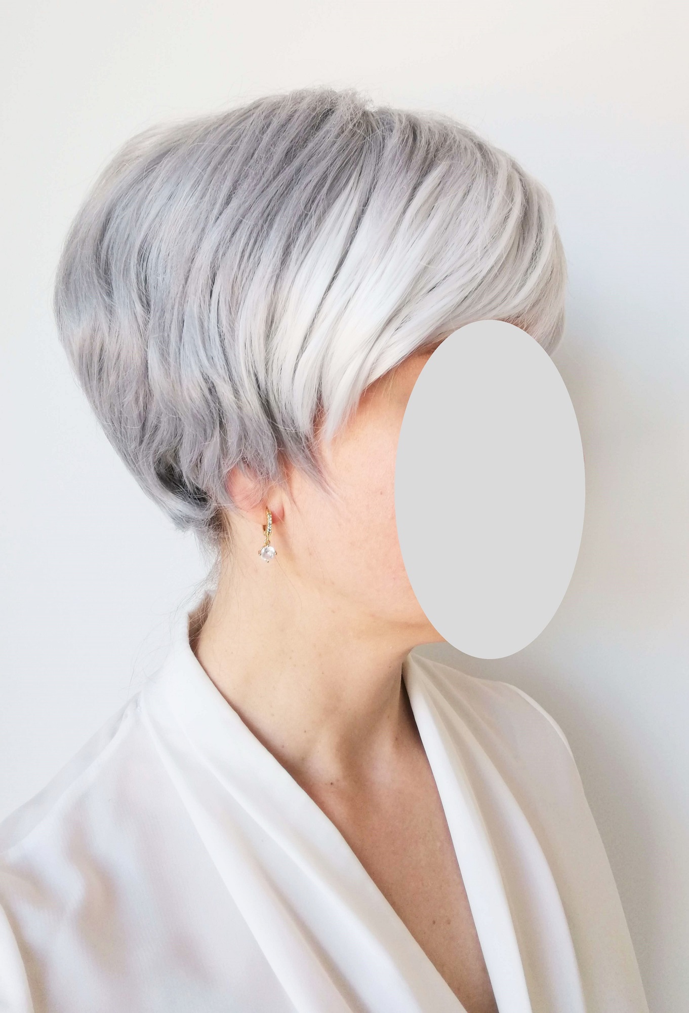 Žilų plaukų perukas Nr. 225, šviesintas prekis